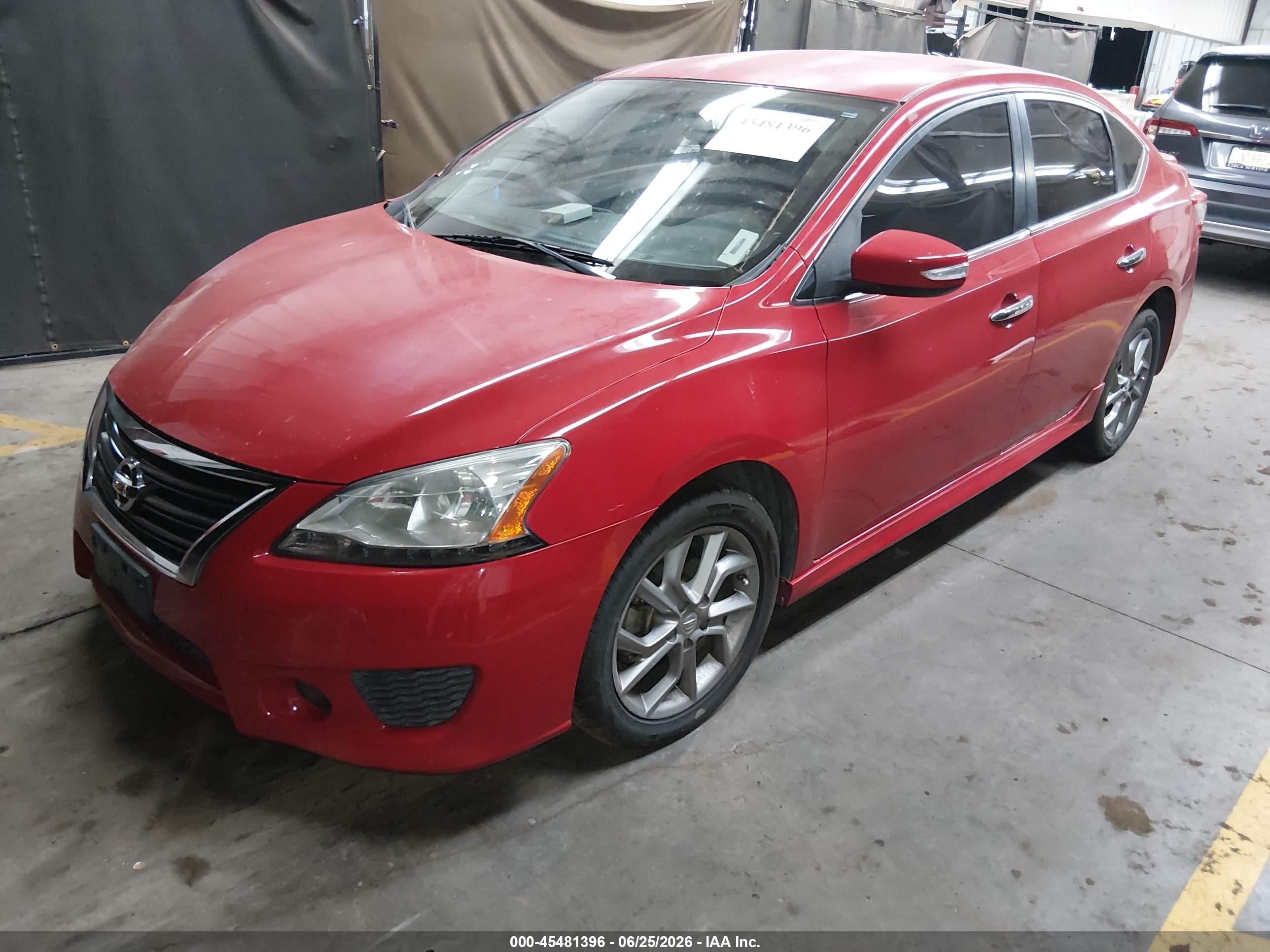 2015 Nissan Sentra Sr Red vin: 3N1AB7AP8FY240434