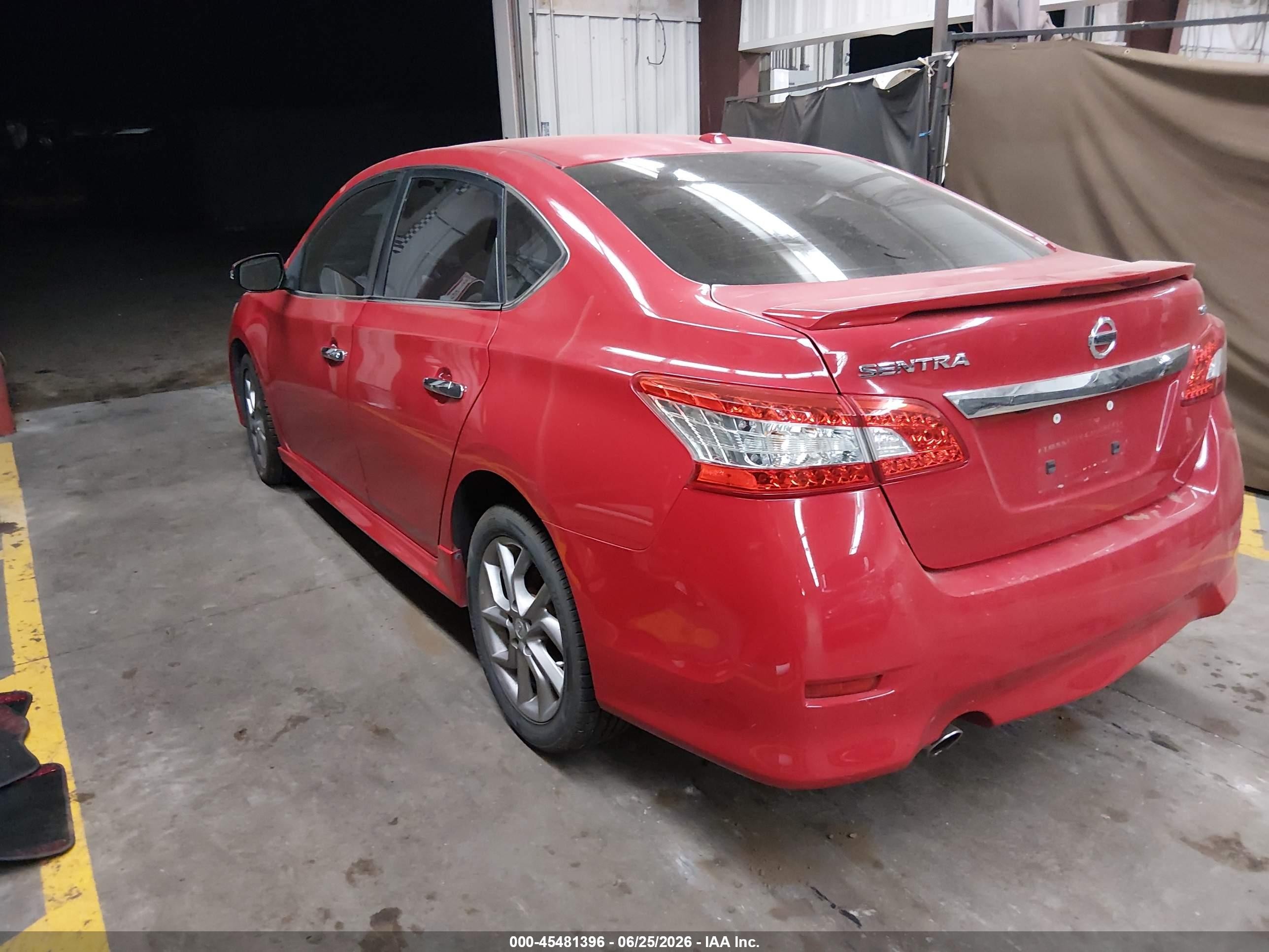 2015 Nissan Sentra Sr Red vin: 3N1AB7AP8FY240434