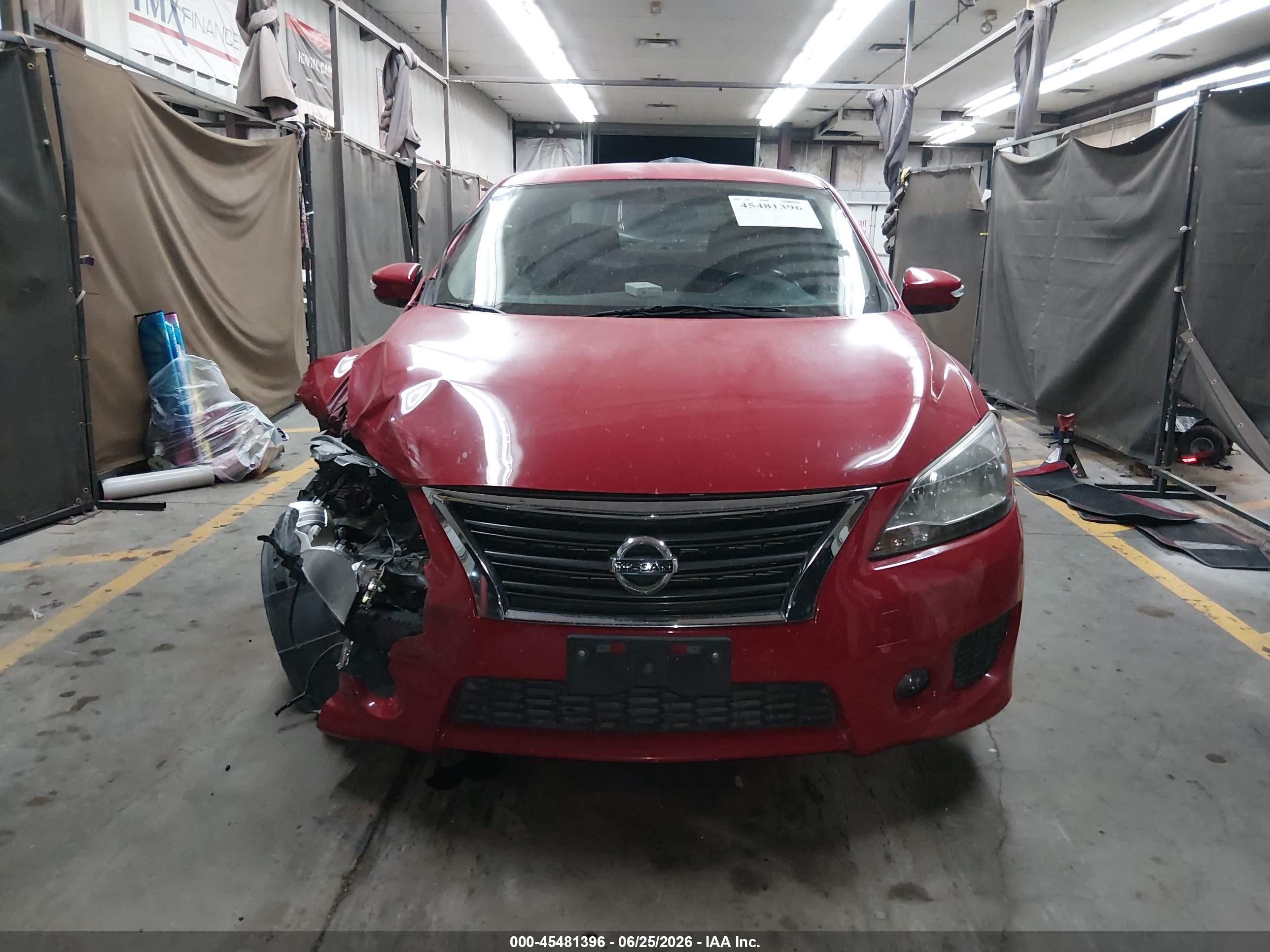 2015 Nissan Sentra Sr Red vin: 3N1AB7AP8FY240434