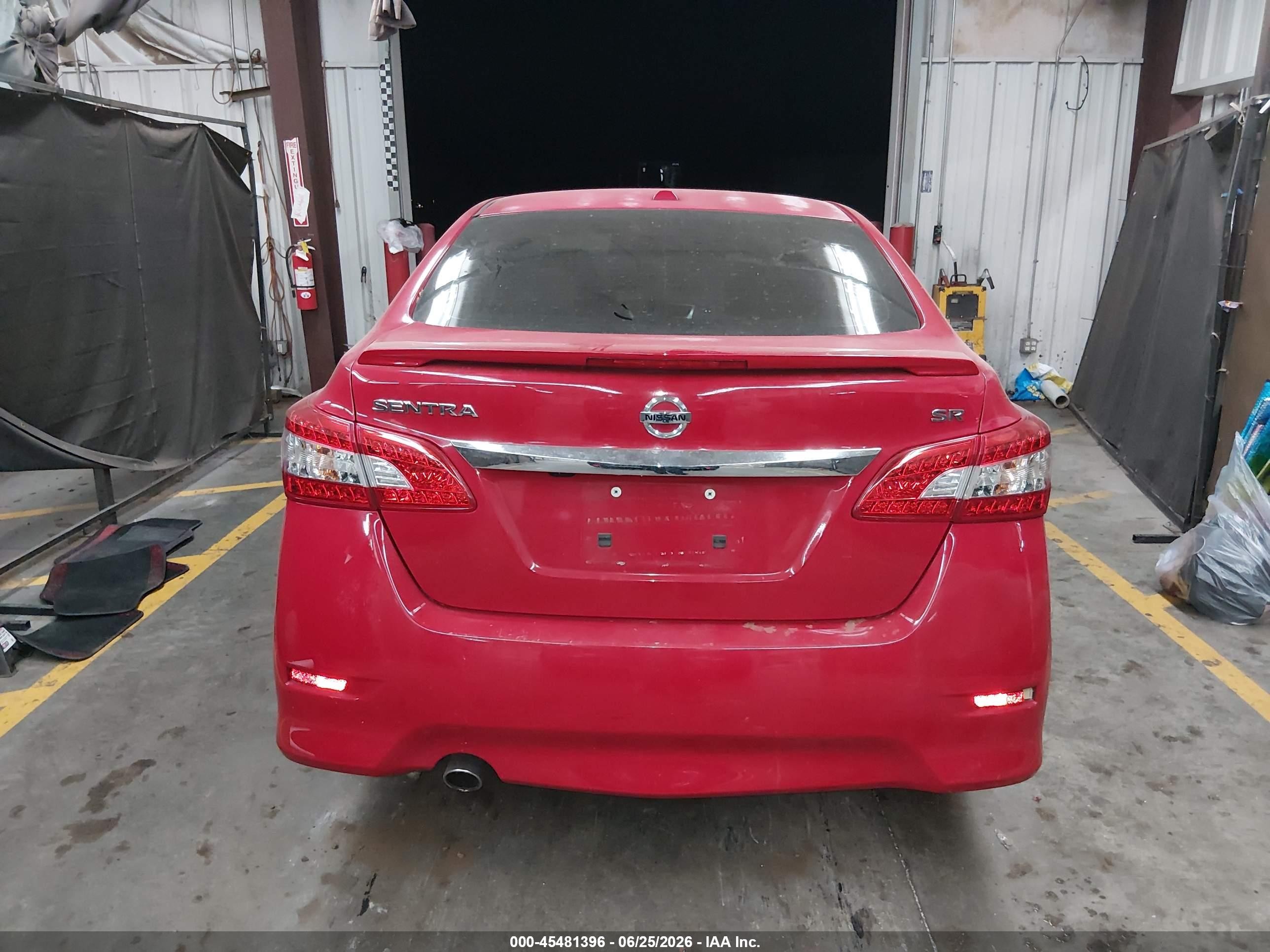 2015 Nissan Sentra Sr Red vin: 3N1AB7AP8FY240434