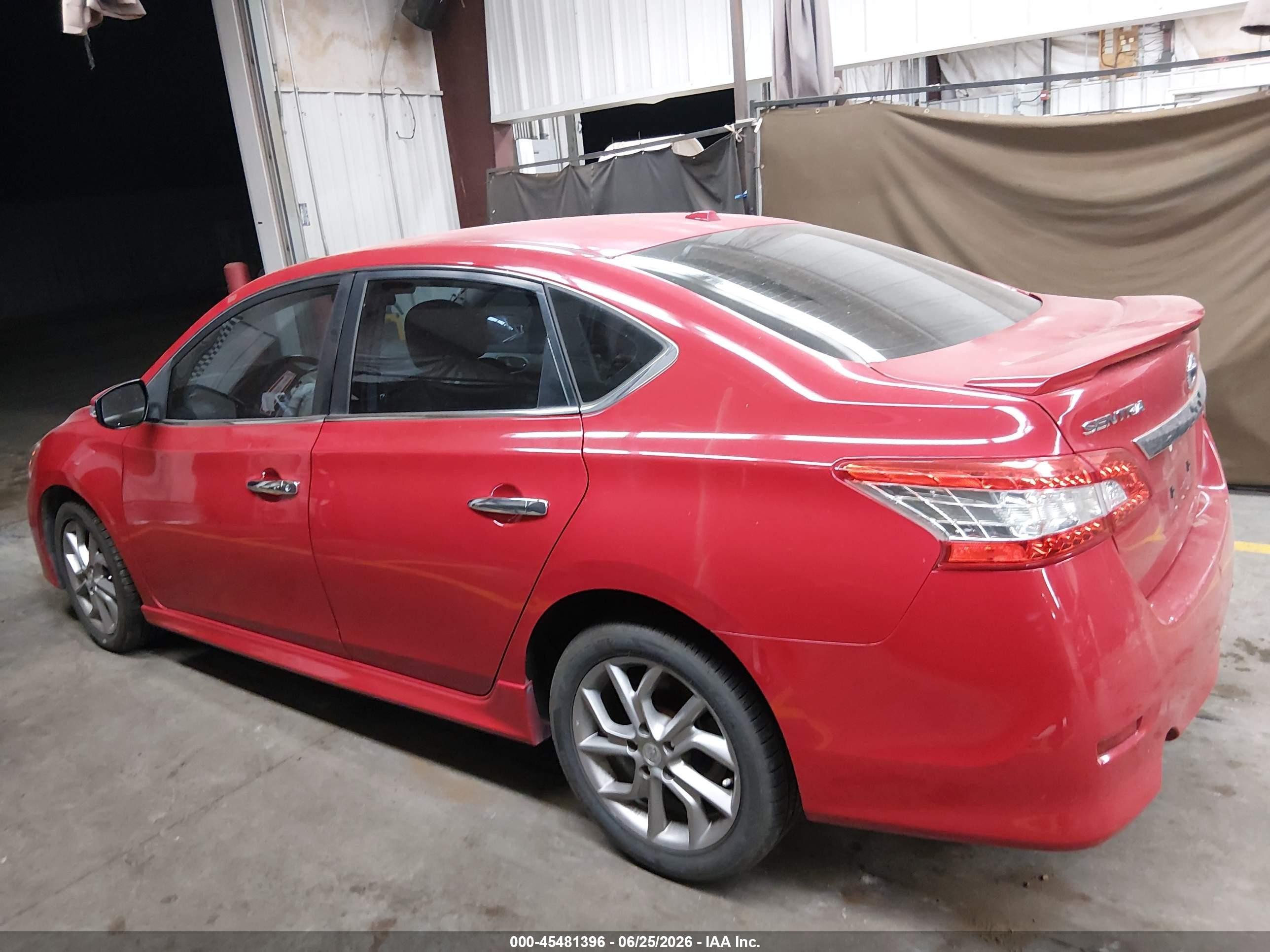 2015 Nissan Sentra Sr Red vin: 3N1AB7AP8FY240434