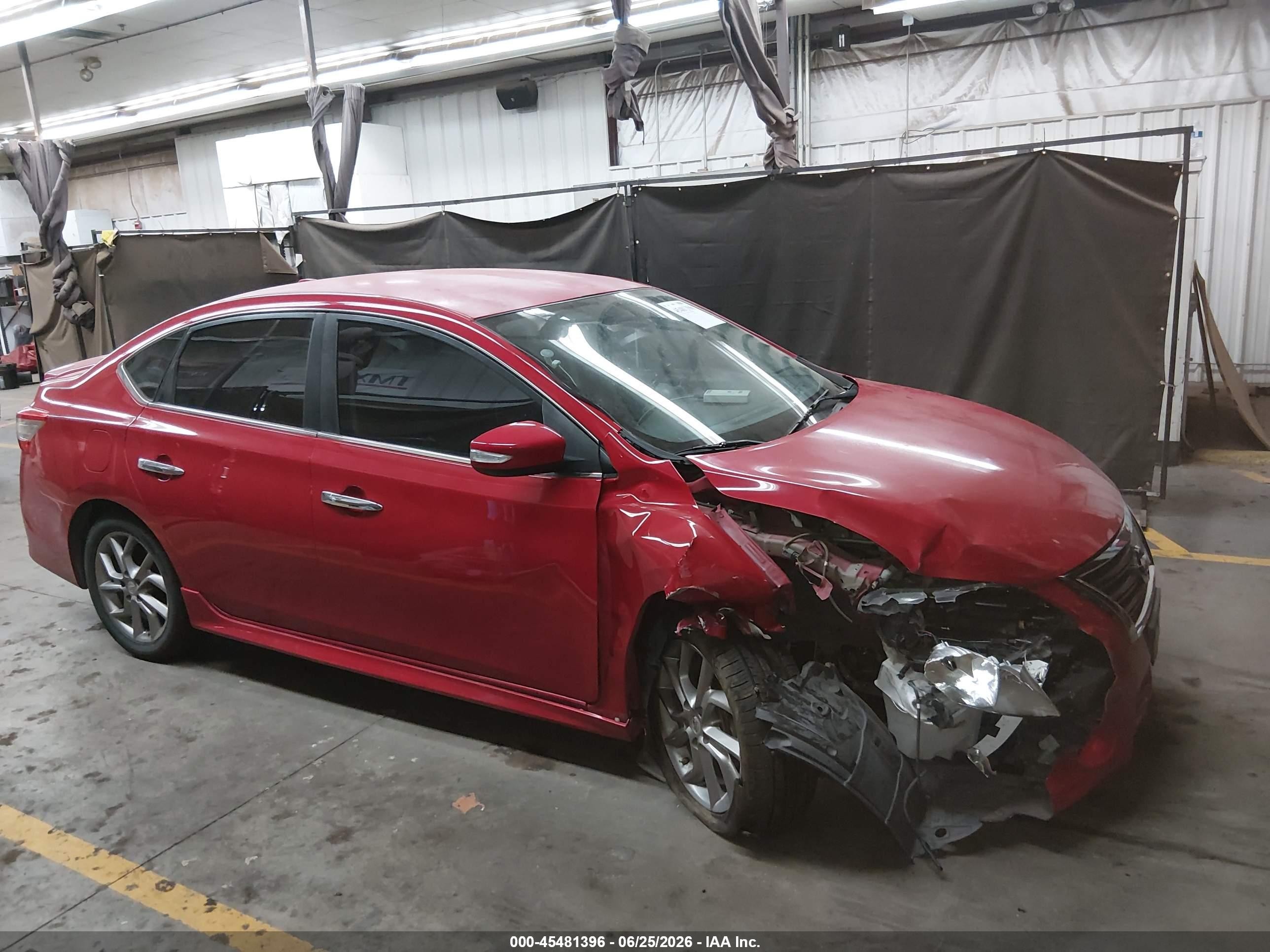 2015 Nissan Sentra Sr Red vin: 3N1AB7AP8FY240434