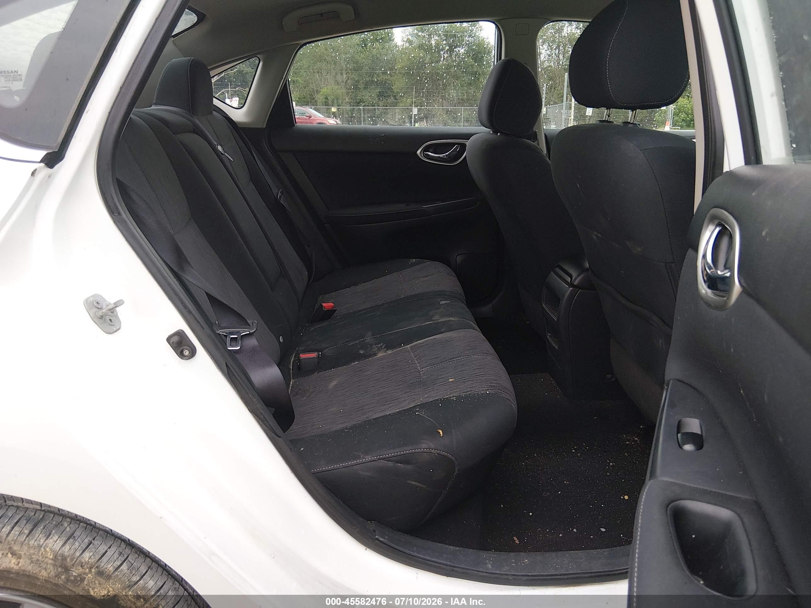 2015 Nissan Sentra Sv White vin: 3N1AB7AP8FY240627