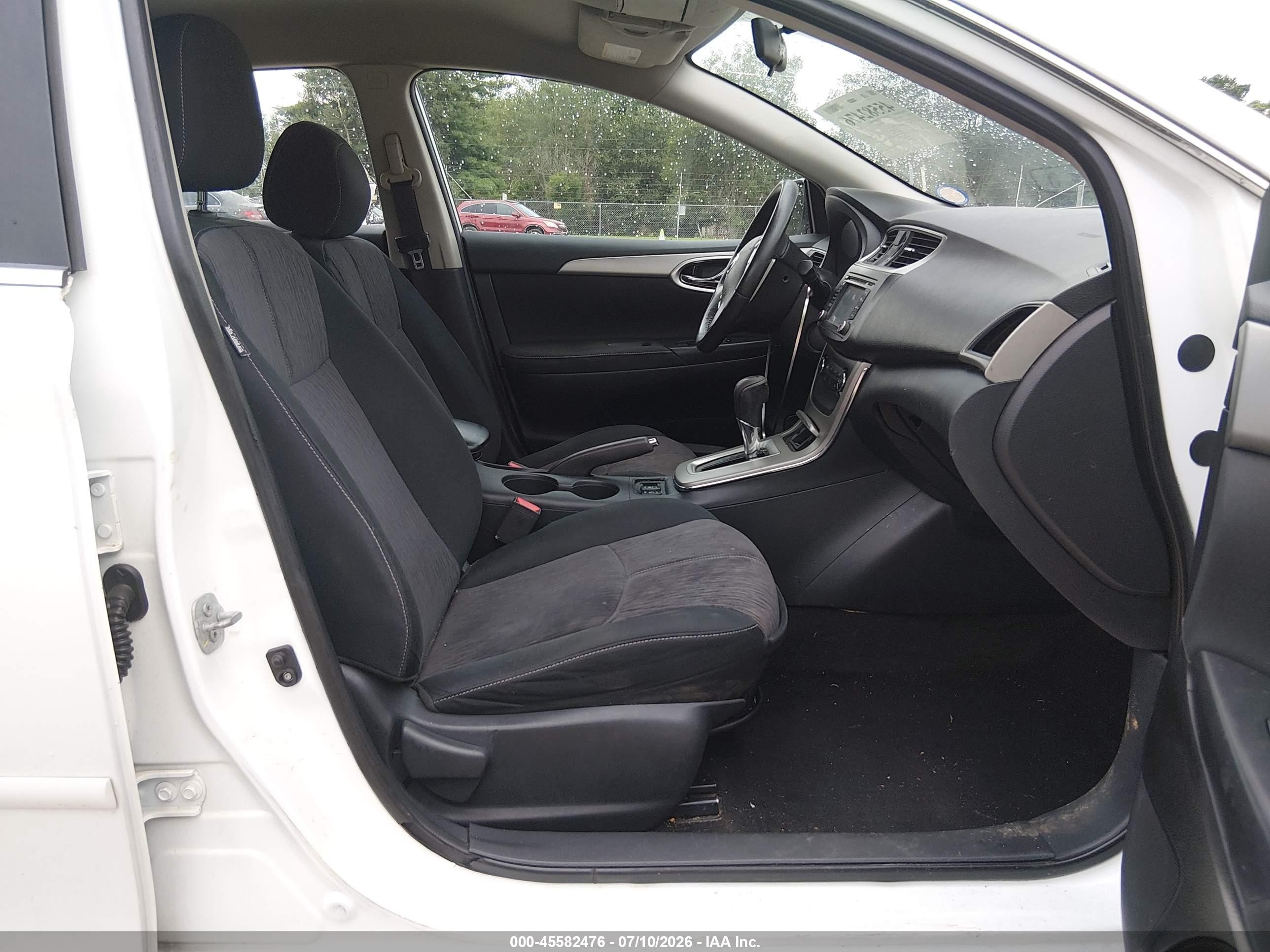 2015 Nissan Sentra Sv White vin: 3N1AB7AP8FY240627