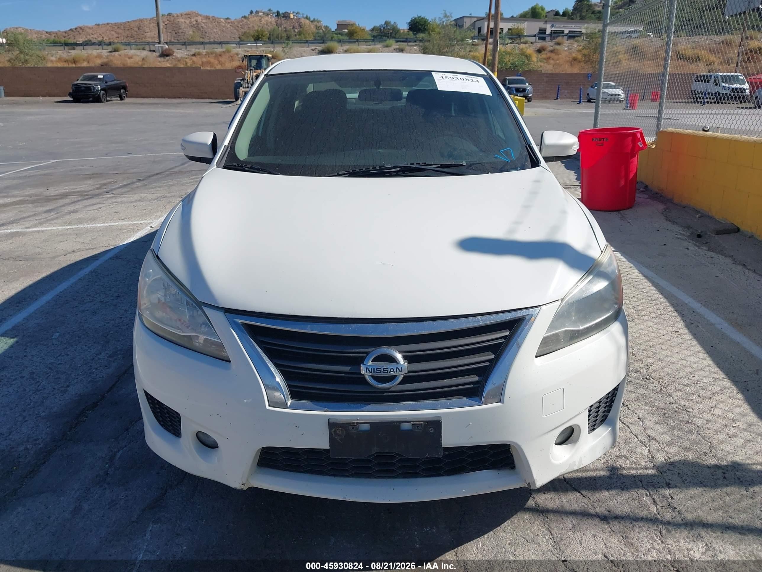 2015 Nissan Sentra Sr Белый vin: 3N1AB7AP8FY241549