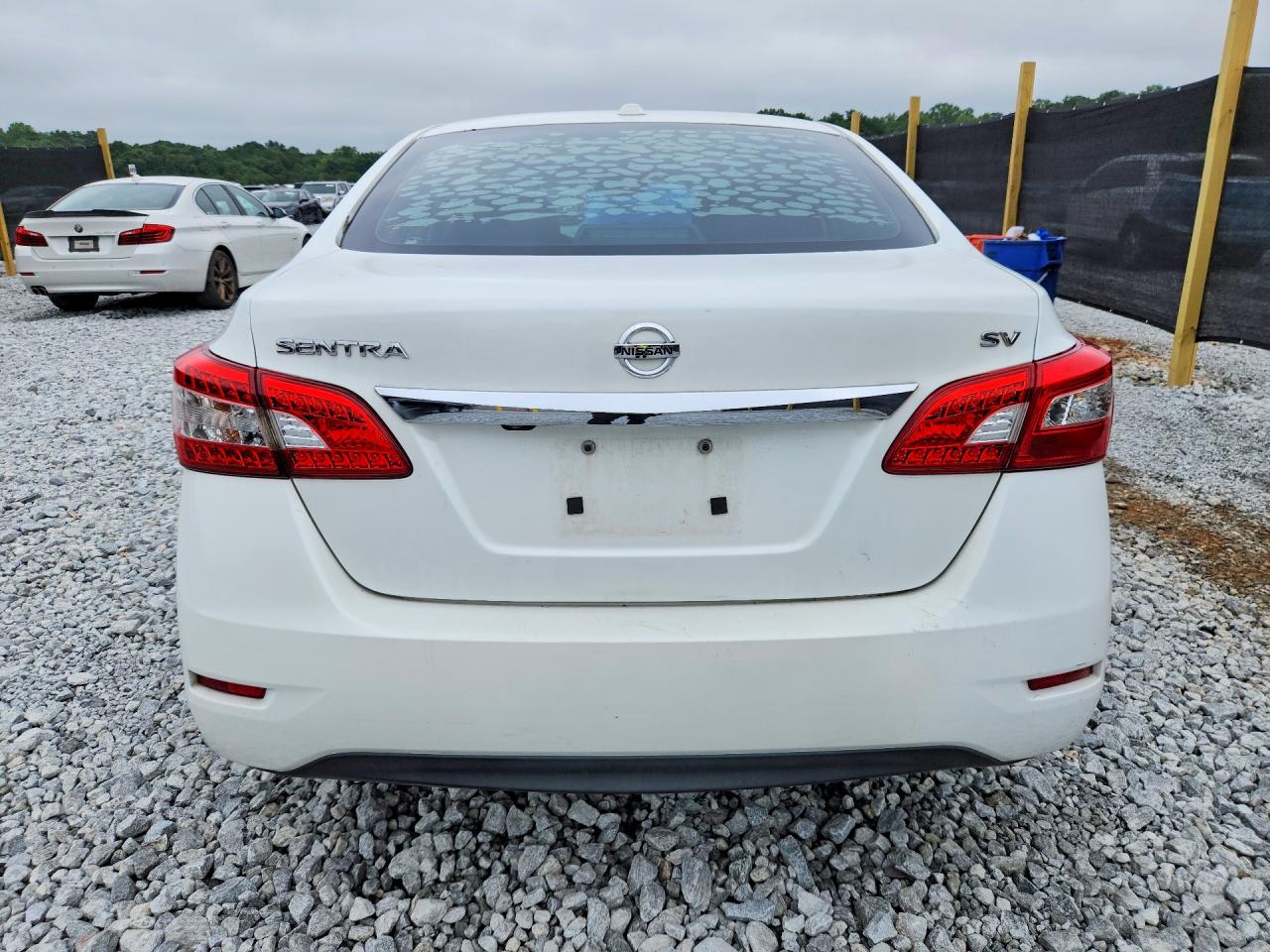 2015 Nissan Sentra Sv White vin: 3N1AB7AP8FY245858