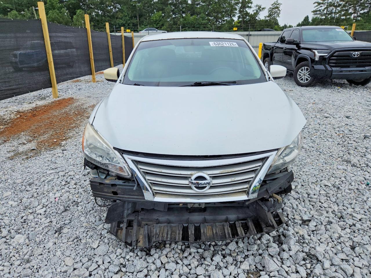 2015 Nissan Sentra Sv White vin: 3N1AB7AP8FY245858