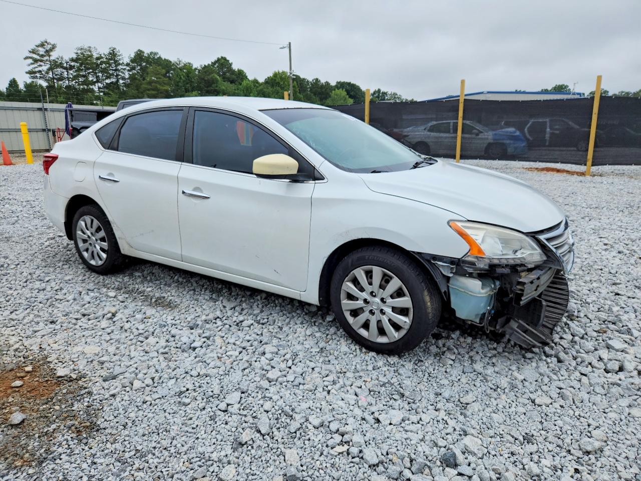 2015 Nissan Sentra Sv White vin: 3N1AB7AP8FY245858
