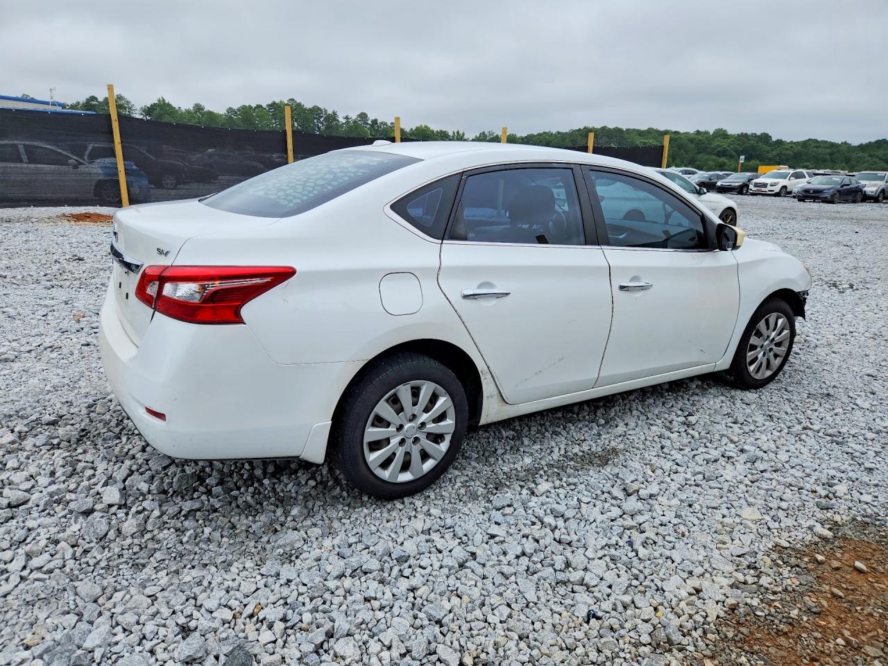 2015 Nissan Sentra Sv White vin: 3N1AB7AP8FY245858