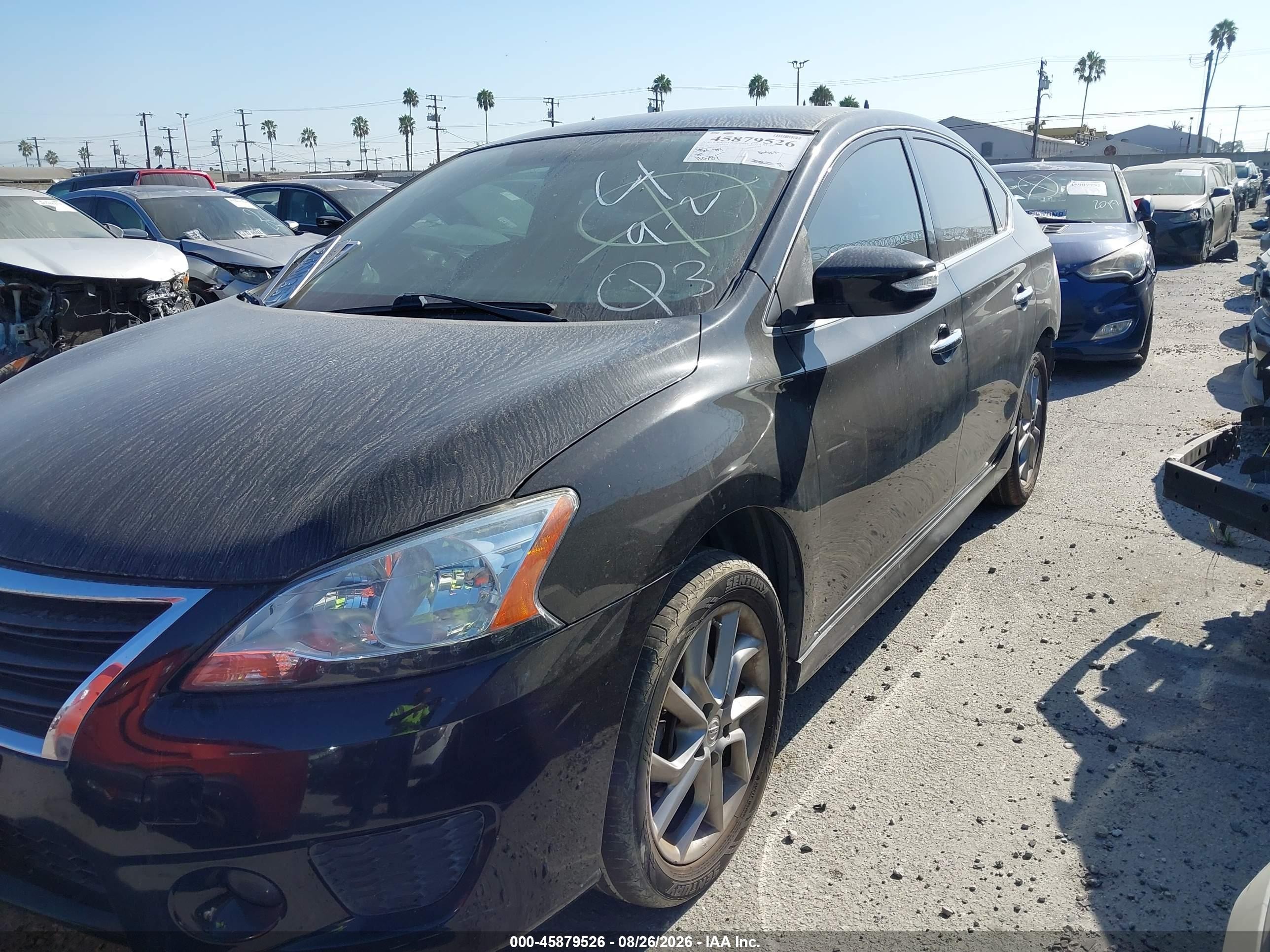 2015 Nissan Sentra Sr Black vin: 3N1AB7AP8FY247450