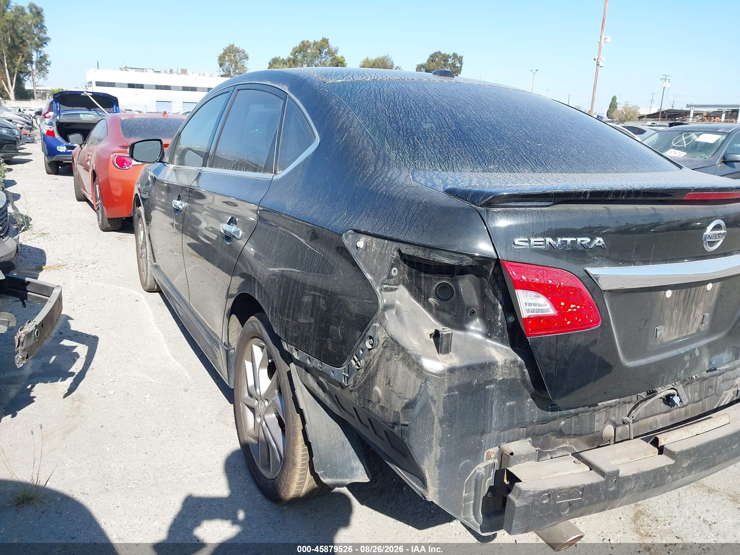 2015 Nissan Sentra Sr Black vin: 3N1AB7AP8FY247450