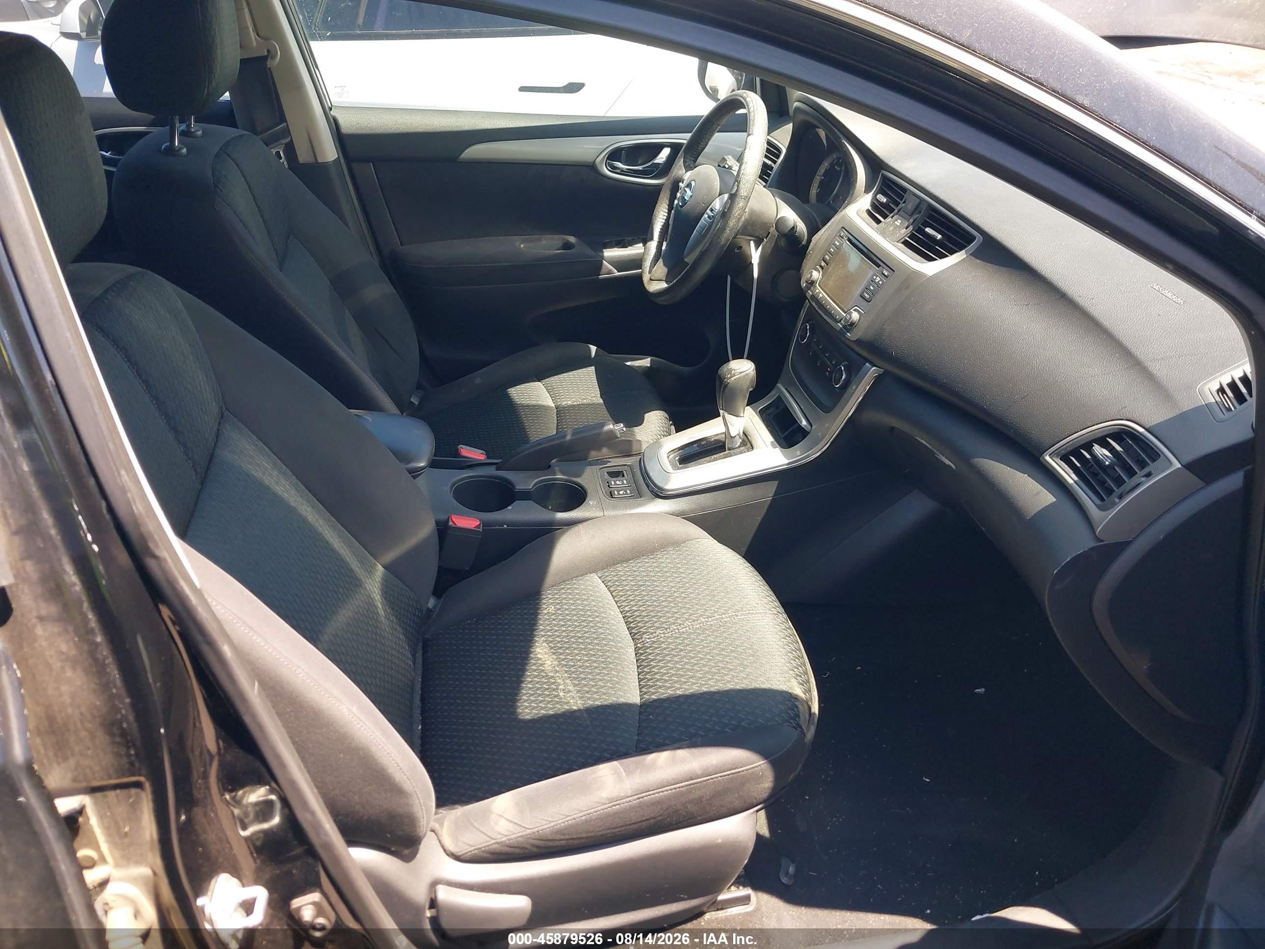 2015 Nissan Sentra Sr Black vin: 3N1AB7AP8FY247450