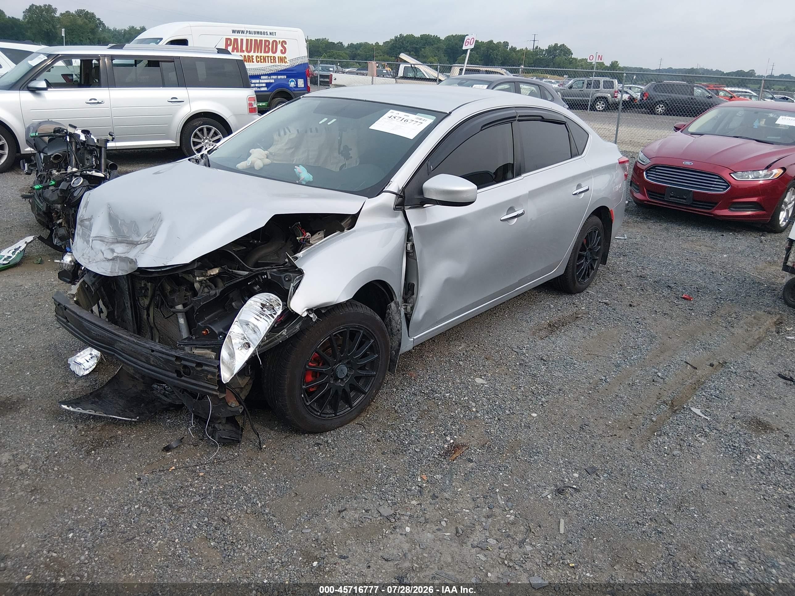 2015 Nissan Sentra Fe+ S/s/sl/sr/sv Silver vin: 3N1AB7AP8FY249179