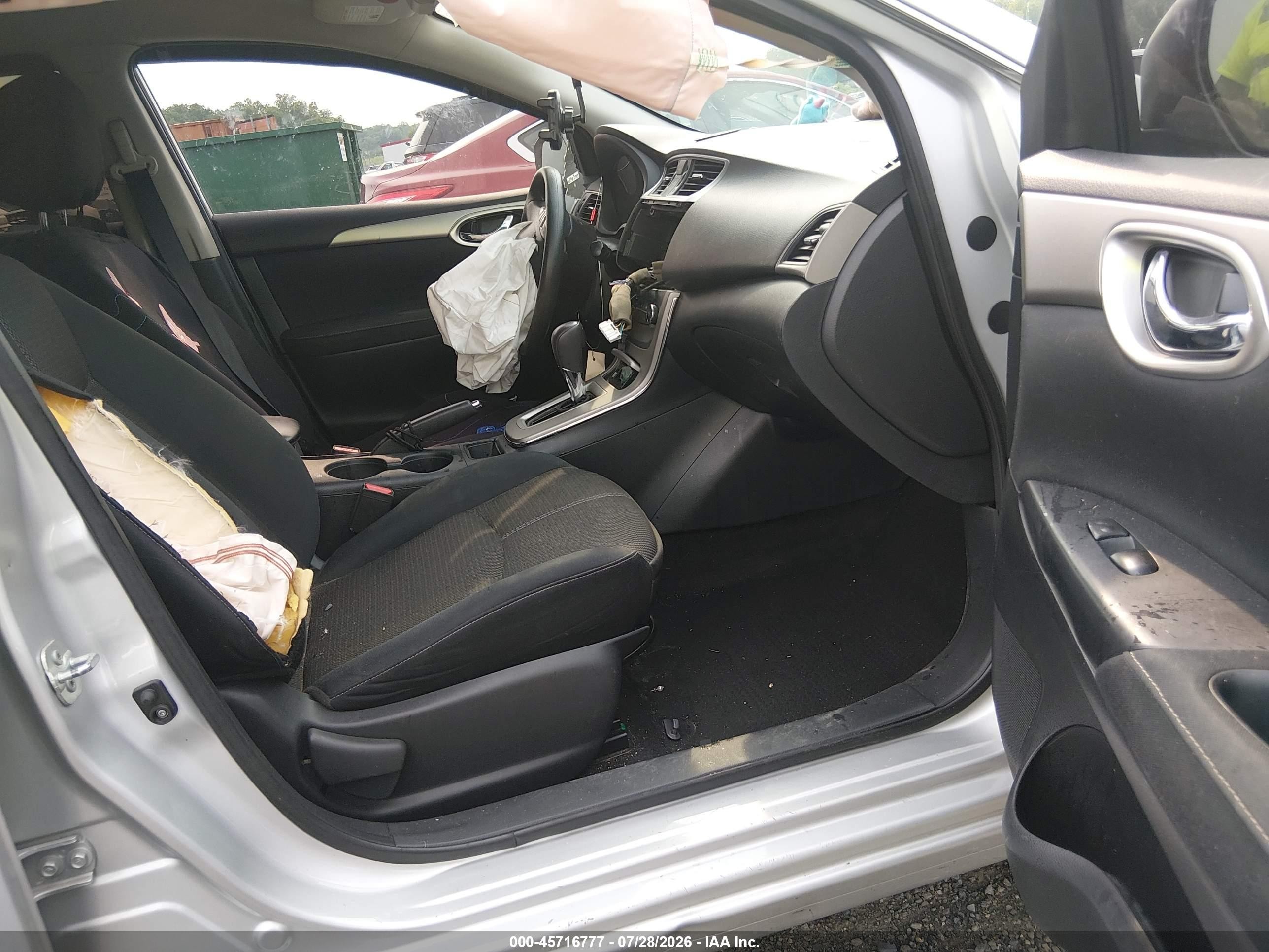2015 Nissan Sentra Fe+ S/s/sl/sr/sv Silver vin: 3N1AB7AP8FY249179