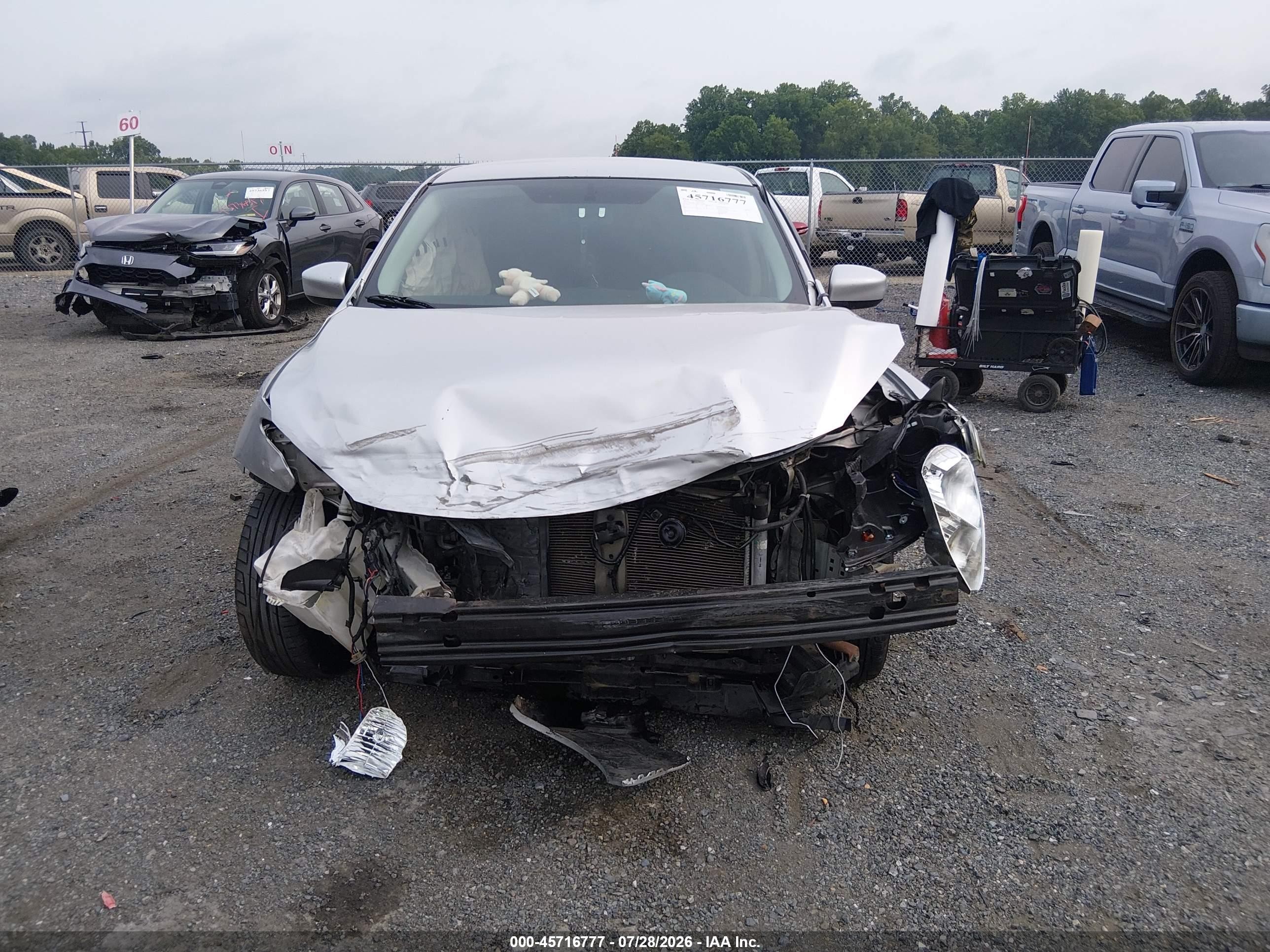 2015 Nissan Sentra Fe+ S/s/sl/sr/sv Silver vin: 3N1AB7AP8FY249179