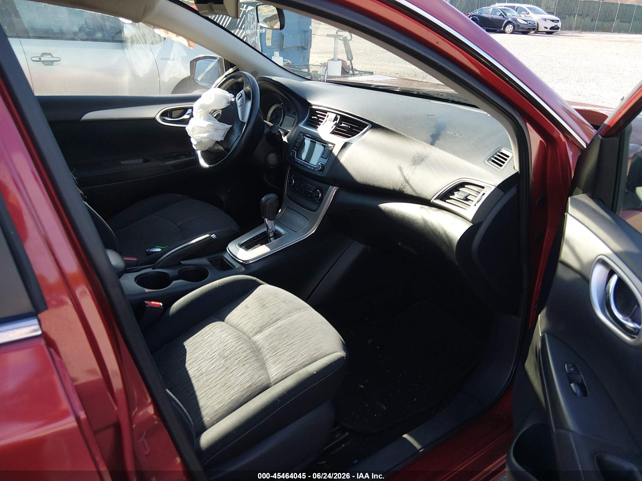 2015 Nissan Sentra Fe+ S/s/sl/sr/sv Red vin: 3N1AB7AP8FY253040