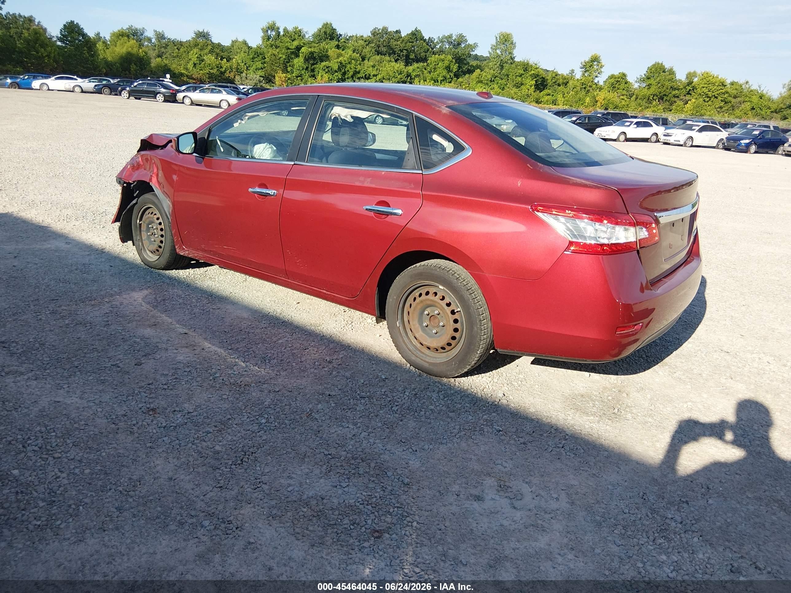 2015 Nissan Sentra Fe+ S/s/sl/sr/sv Red vin: 3N1AB7AP8FY253040