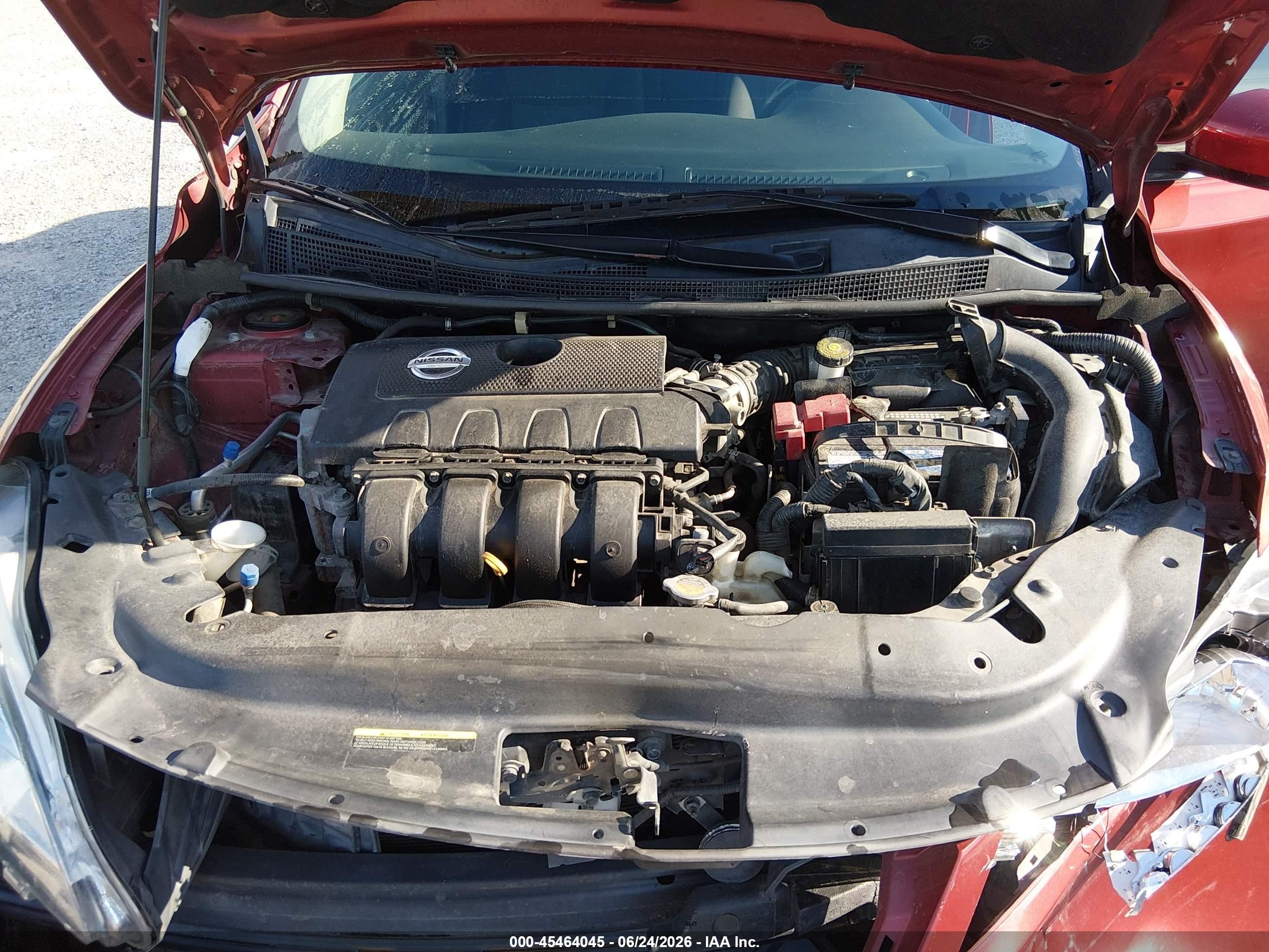 2015 Nissan Sentra Fe+ S/s/sl/sr/sv Red vin: 3N1AB7AP8FY253040