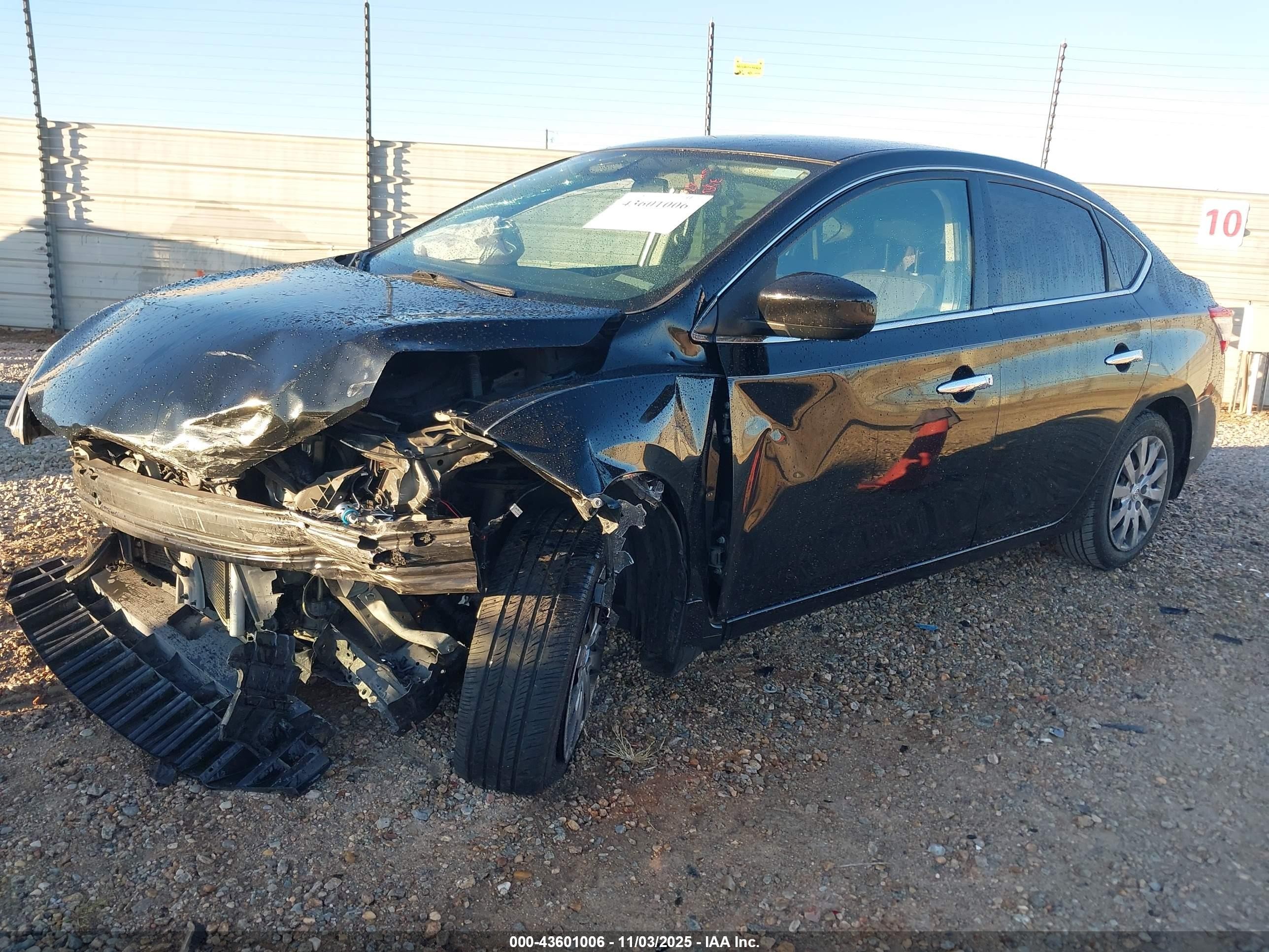 2015 Nissan Sentra S Черный vin: 3N1AB7AP8FY258609