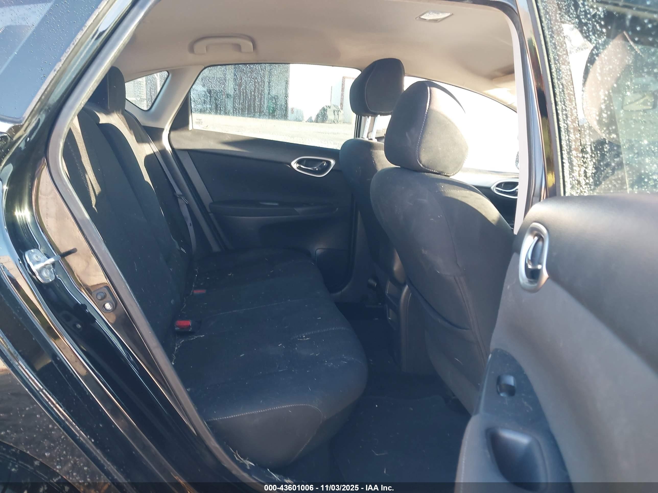 2015 Nissan Sentra S Черный vin: 3N1AB7AP8FY258609