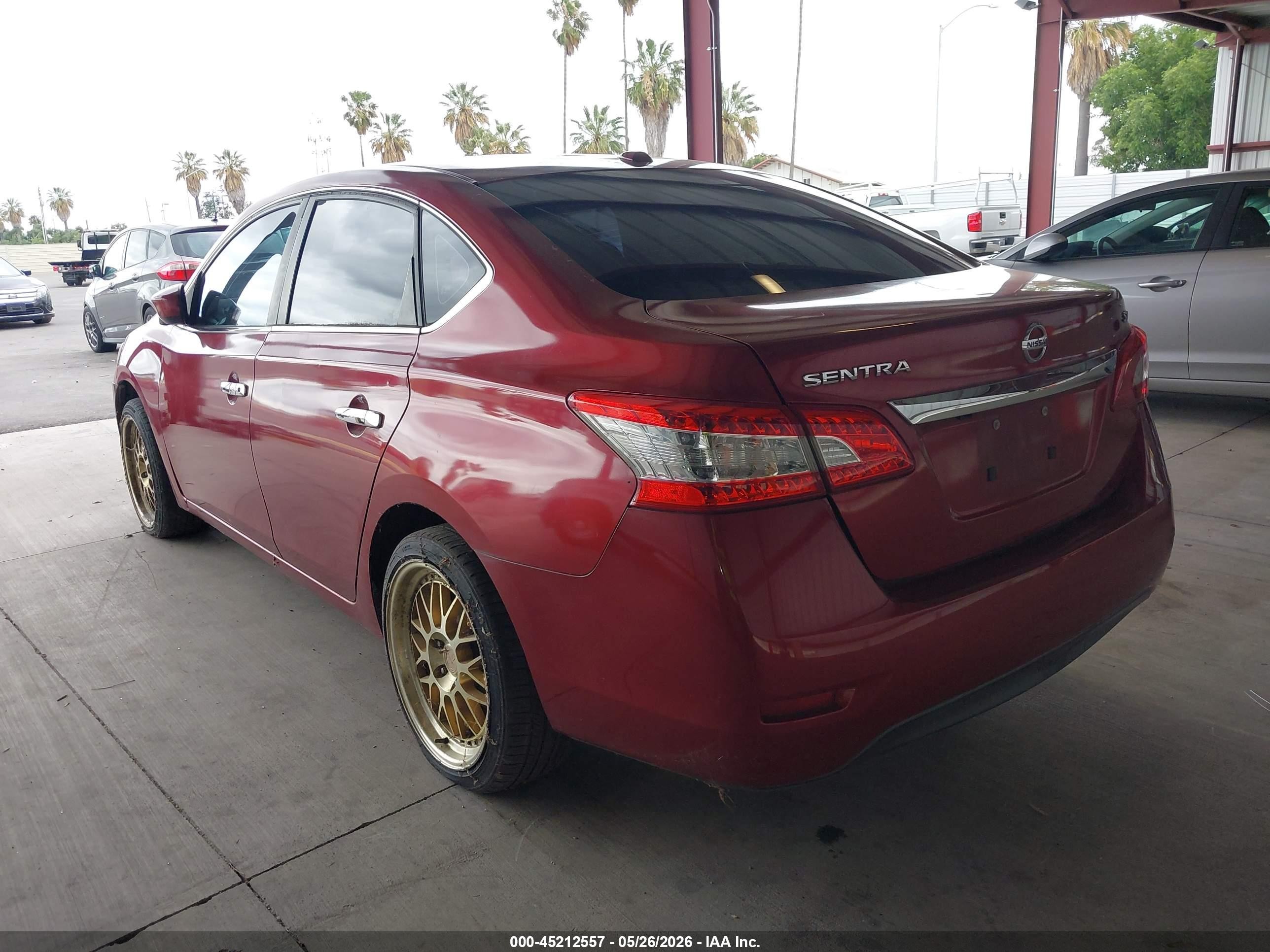 2015 Nissan Sentra Fe+ S/s/sl/sr/sv Красный vin: 3N1AB7AP8FY265561