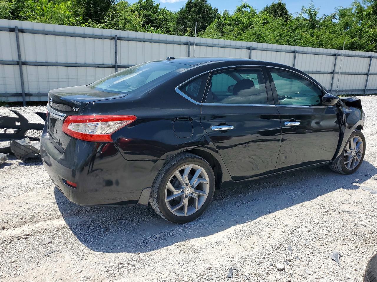 2015 Nissan Sentra Sv Black vin: 3N1AB7AP8FY265964