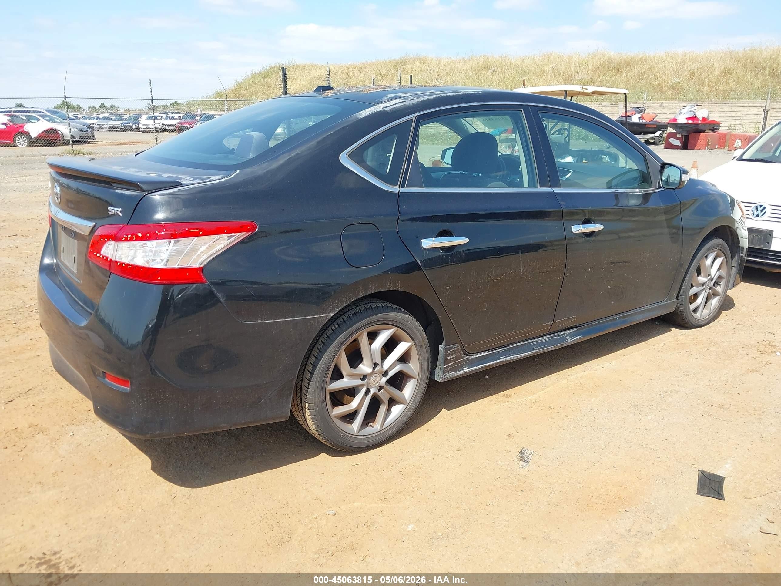 2015 Nissan Sentra Sr Черный vin: 3N1AB7AP8FY274583