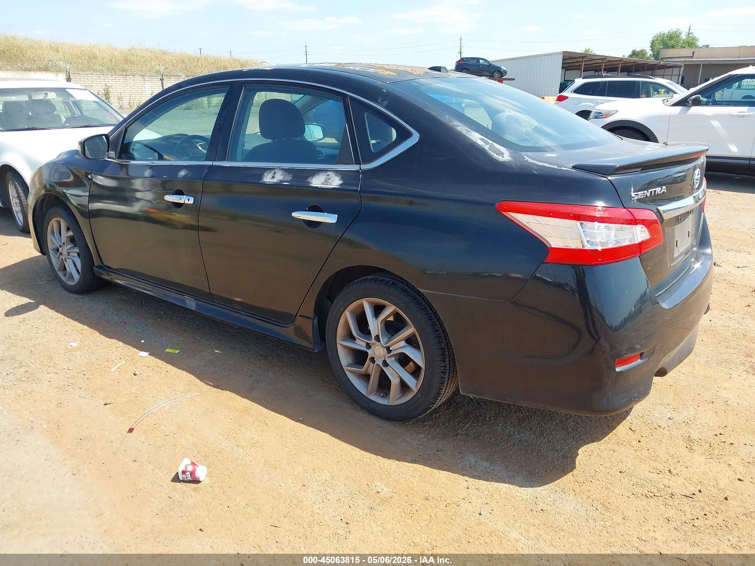2015 Nissan Sentra Sr Черный vin: 3N1AB7AP8FY274583