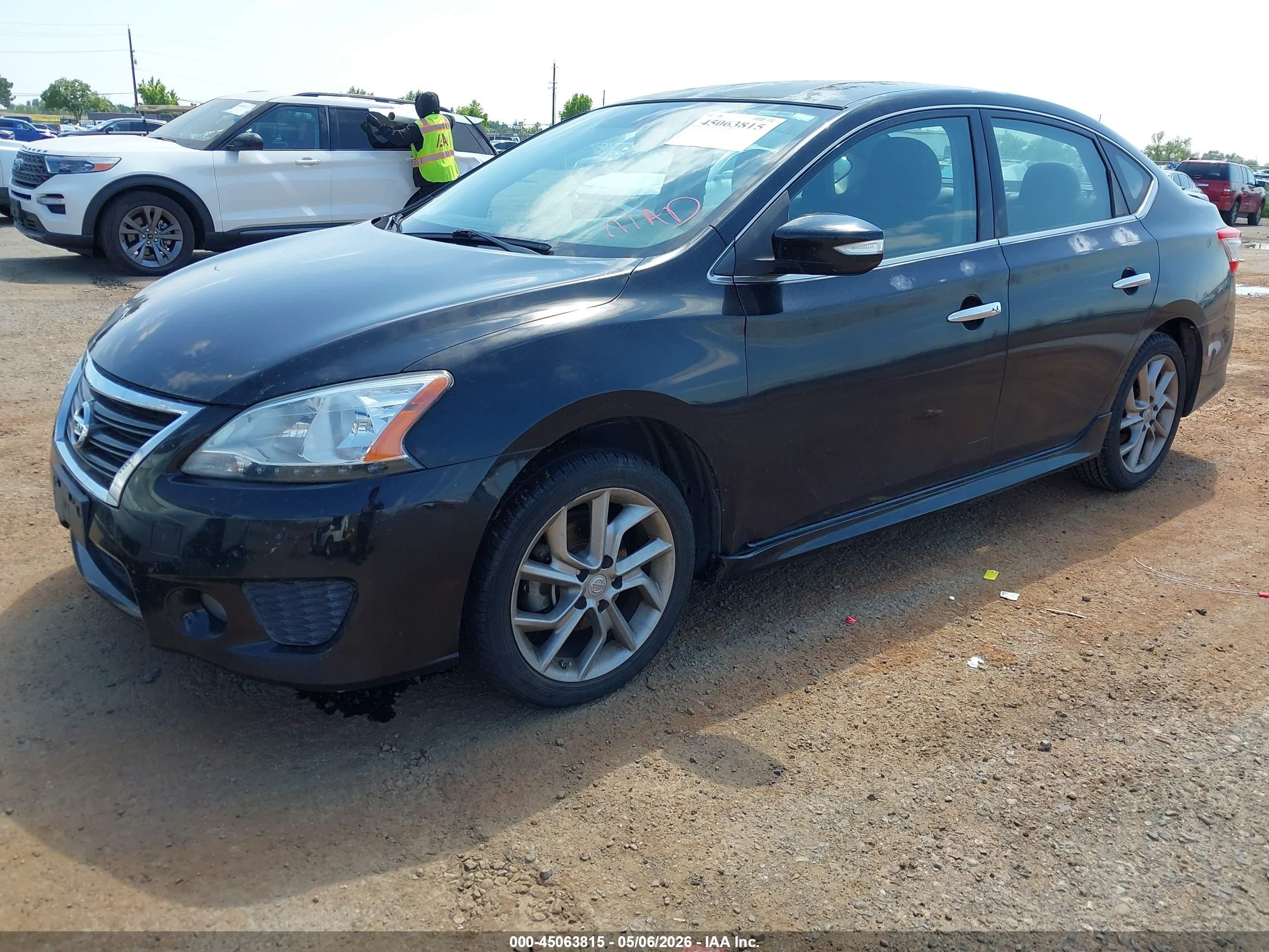 2015 Nissan Sentra Sr Черный vin: 3N1AB7AP8FY274583