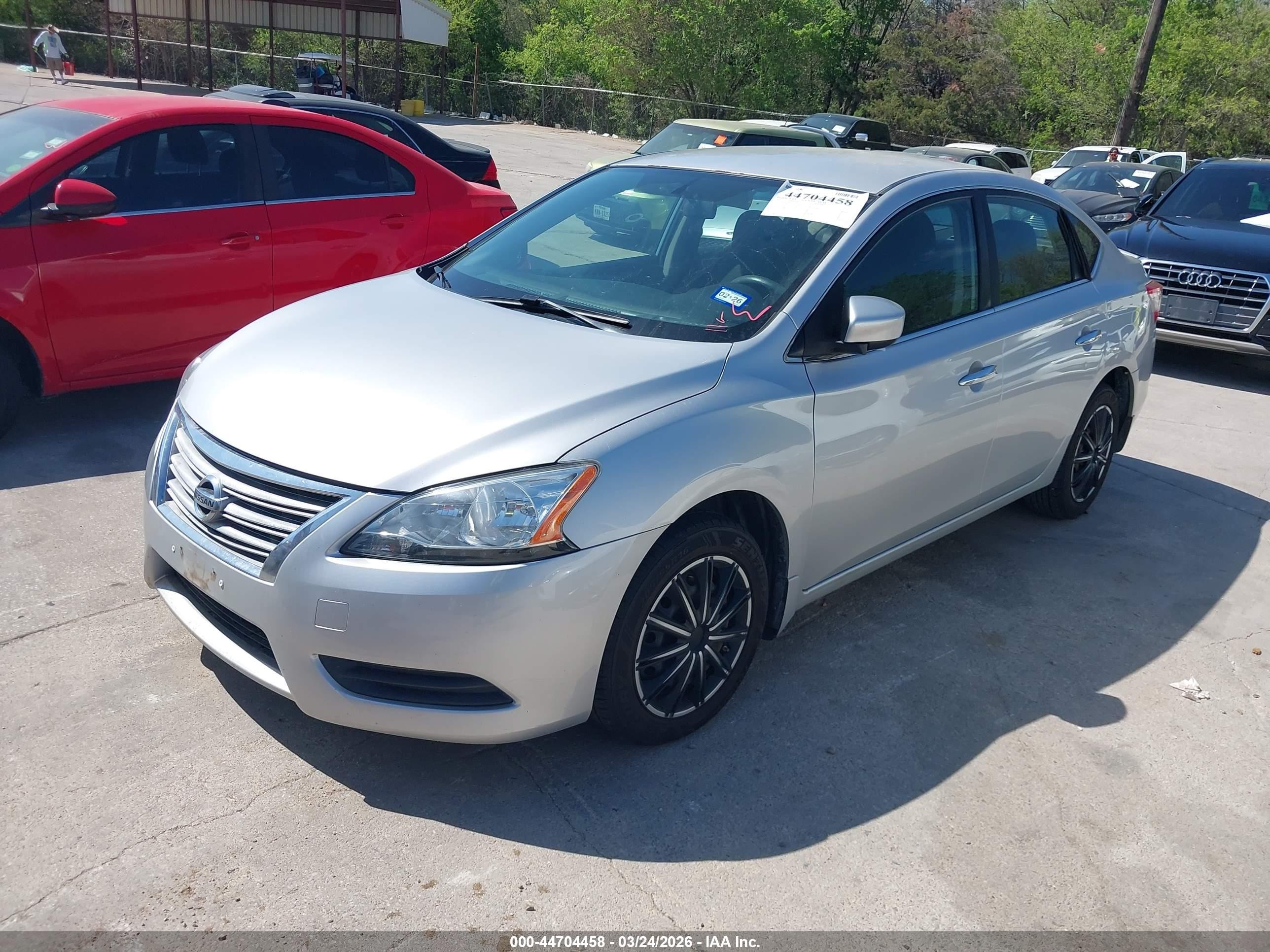 2015 Nissan Sentra S Silver vin: 3N1AB7AP8FY274910