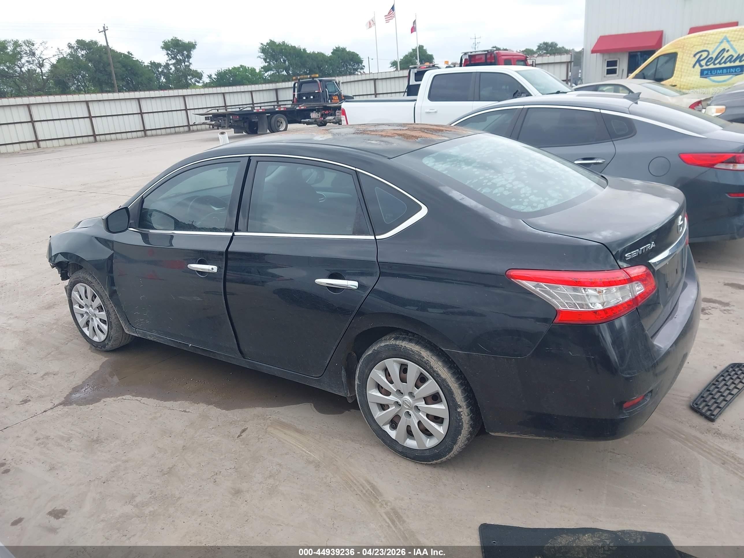 2015 Nissan Sentra S Black vin: 3N1AB7AP8FY275538