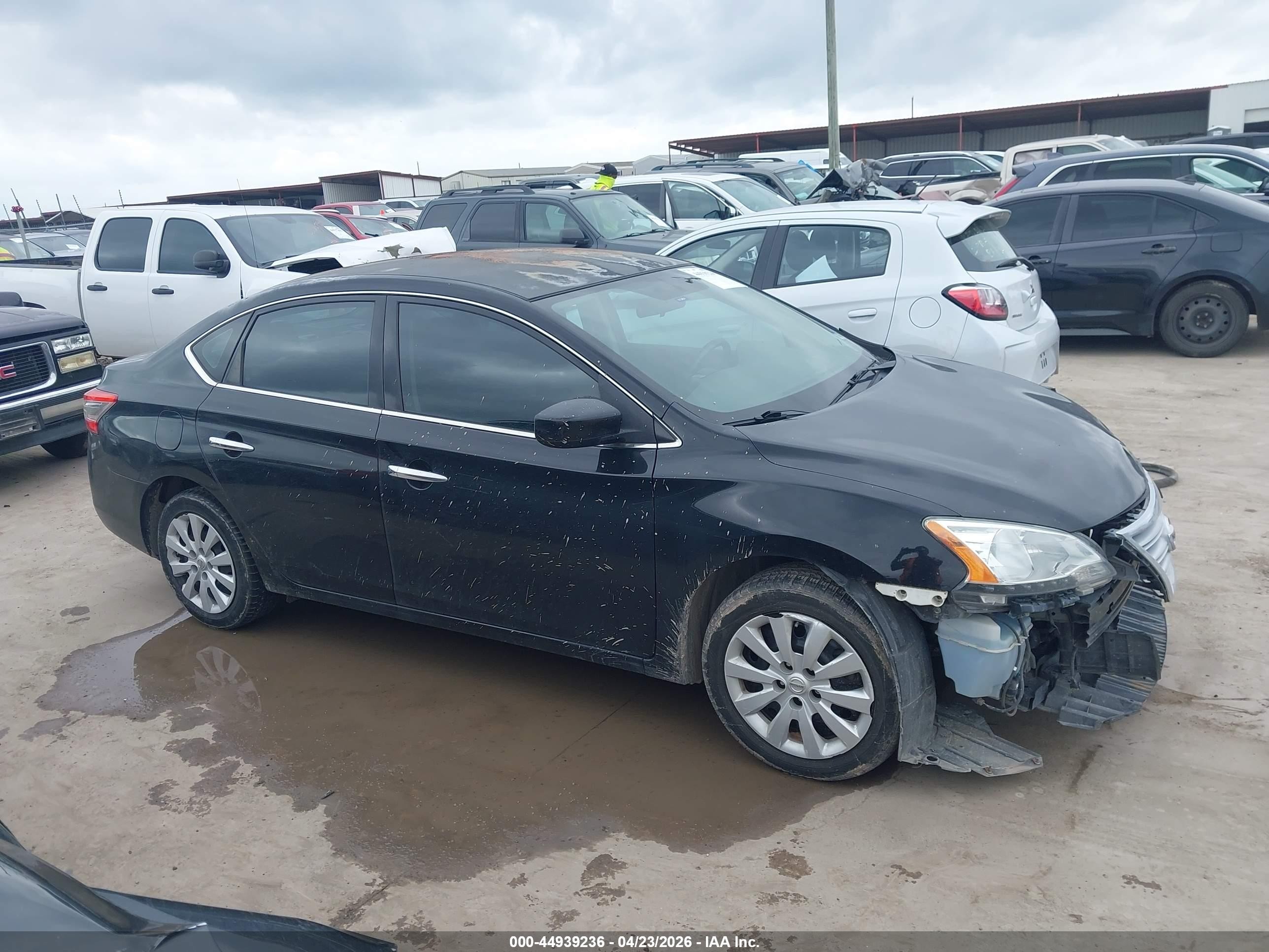 2015 Nissan Sentra S Black vin: 3N1AB7AP8FY275538