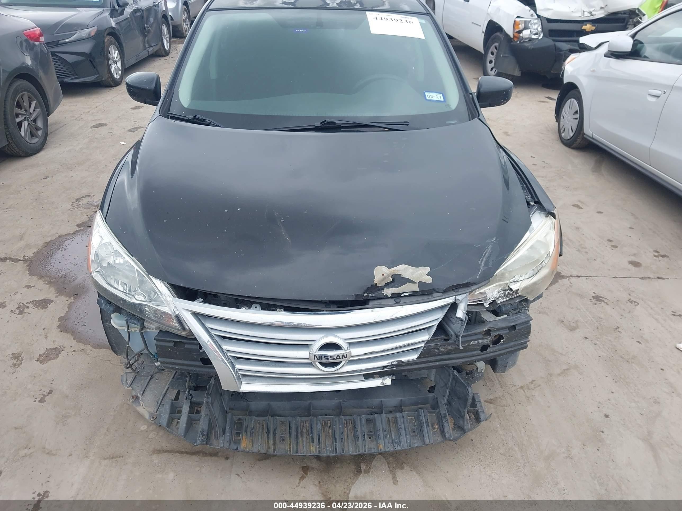 2015 Nissan Sentra S Black vin: 3N1AB7AP8FY275538