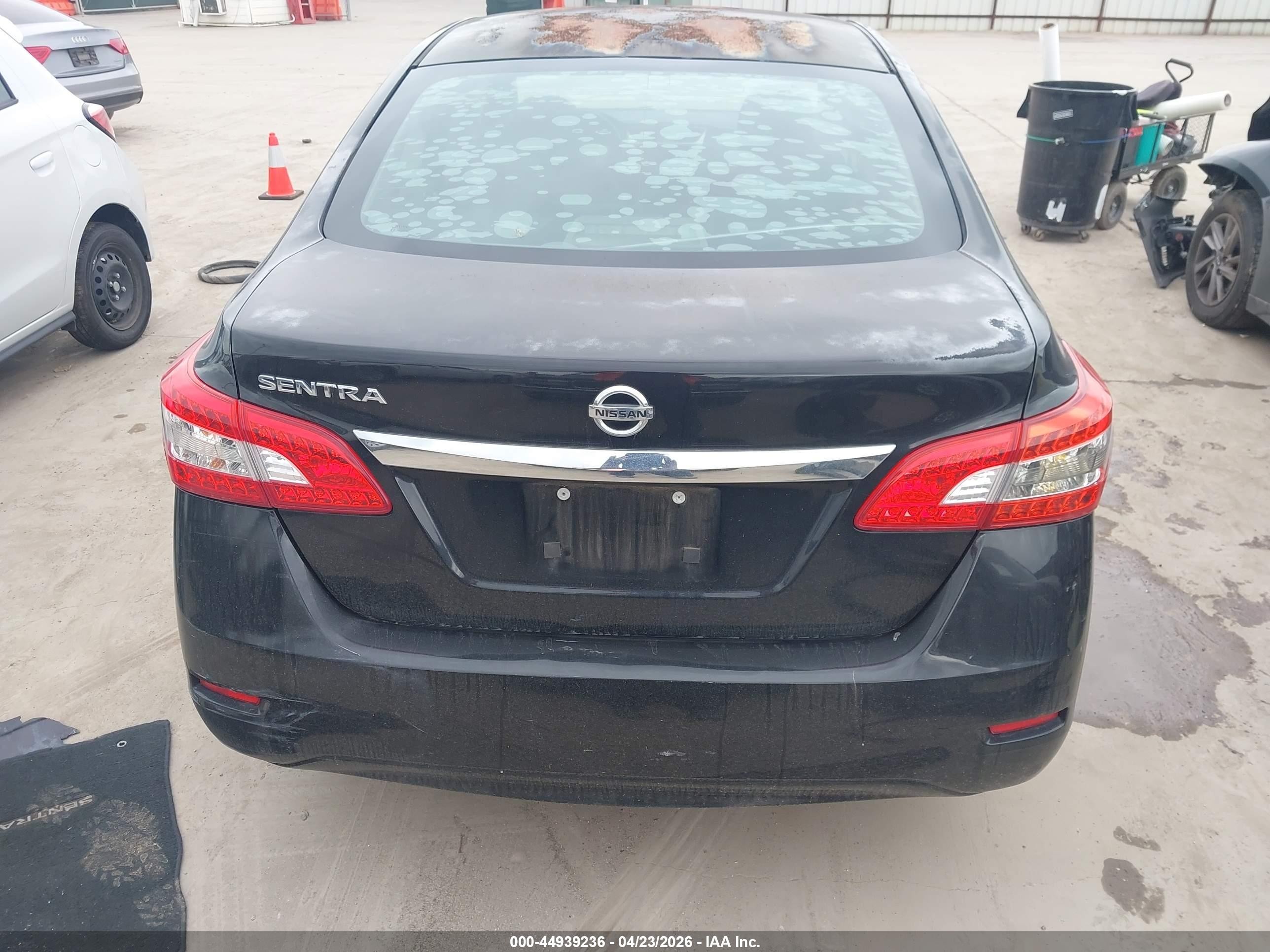 2015 Nissan Sentra S Black vin: 3N1AB7AP8FY275538