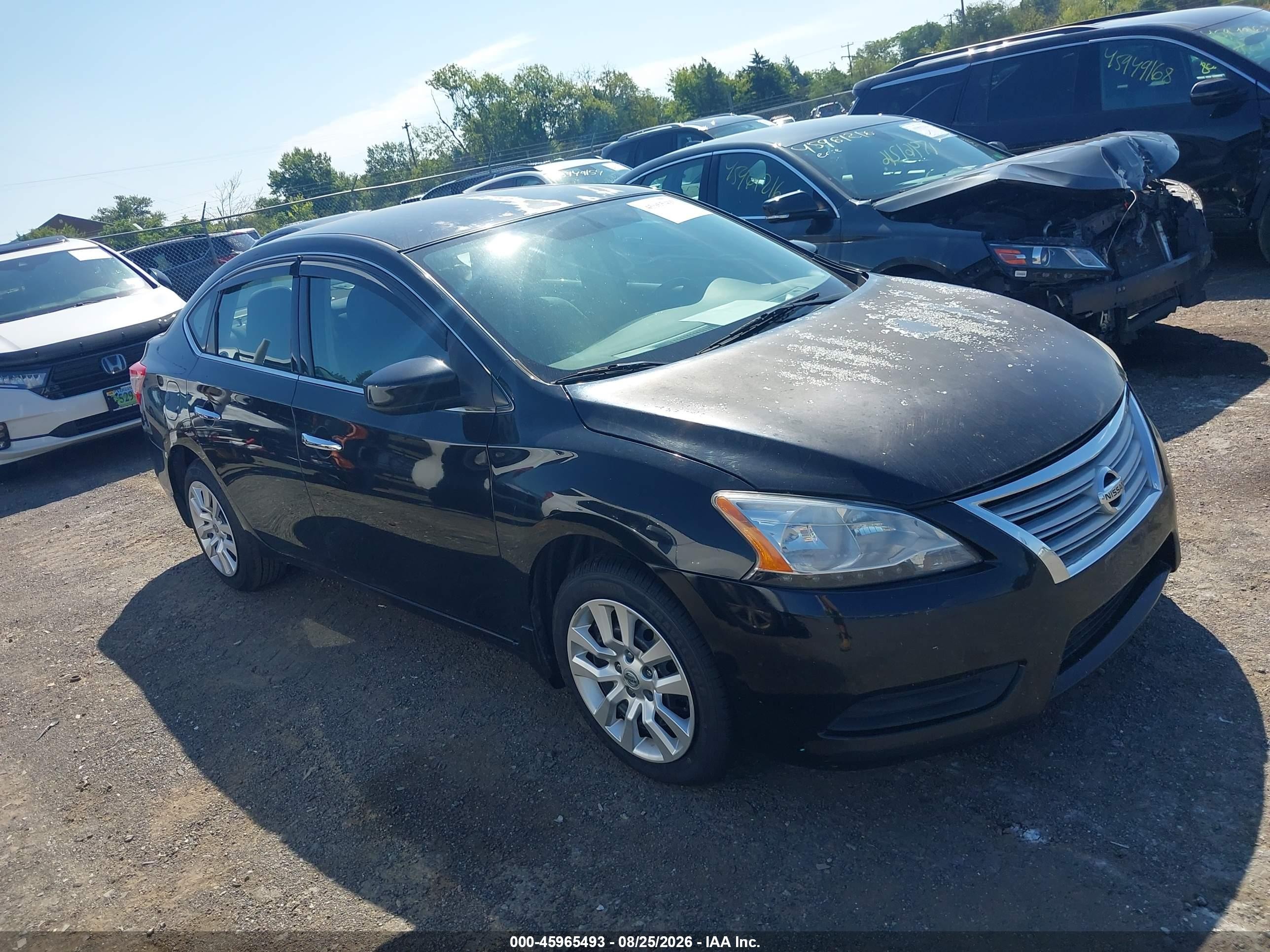 2015 Nissan Sentra Fe+ S/s/sl/sr/sv Black vin: 3N1AB7AP8FY277242