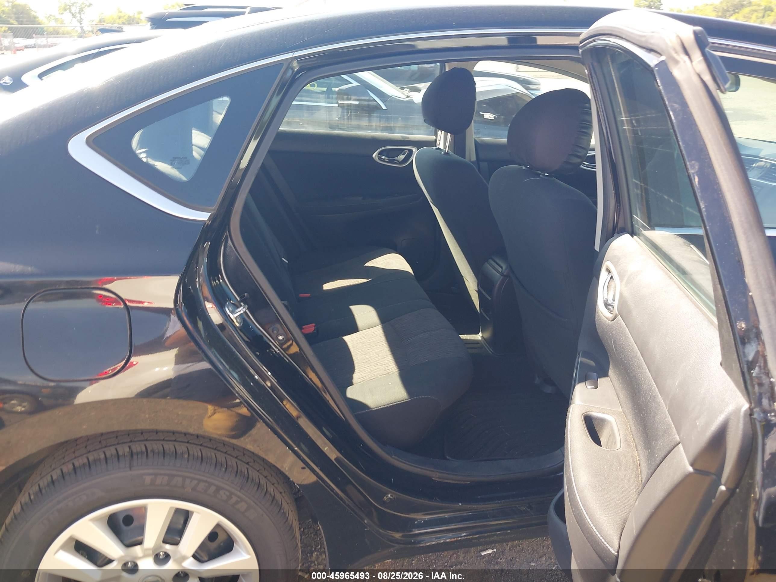 2015 Nissan Sentra Fe+ S/s/sl/sr/sv Black vin: 3N1AB7AP8FY277242