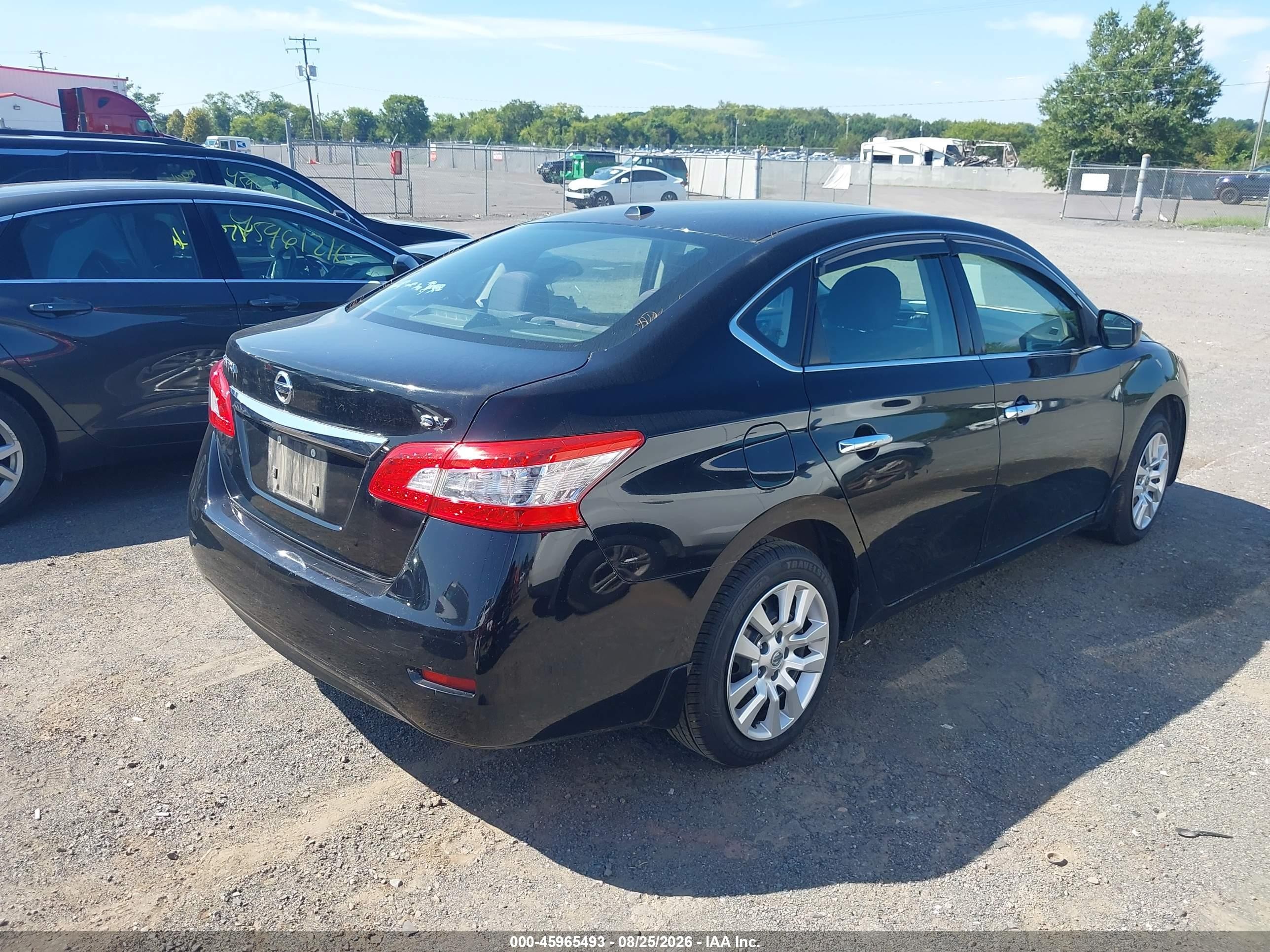 2015 Nissan Sentra Fe+ S/s/sl/sr/sv Black vin: 3N1AB7AP8FY277242