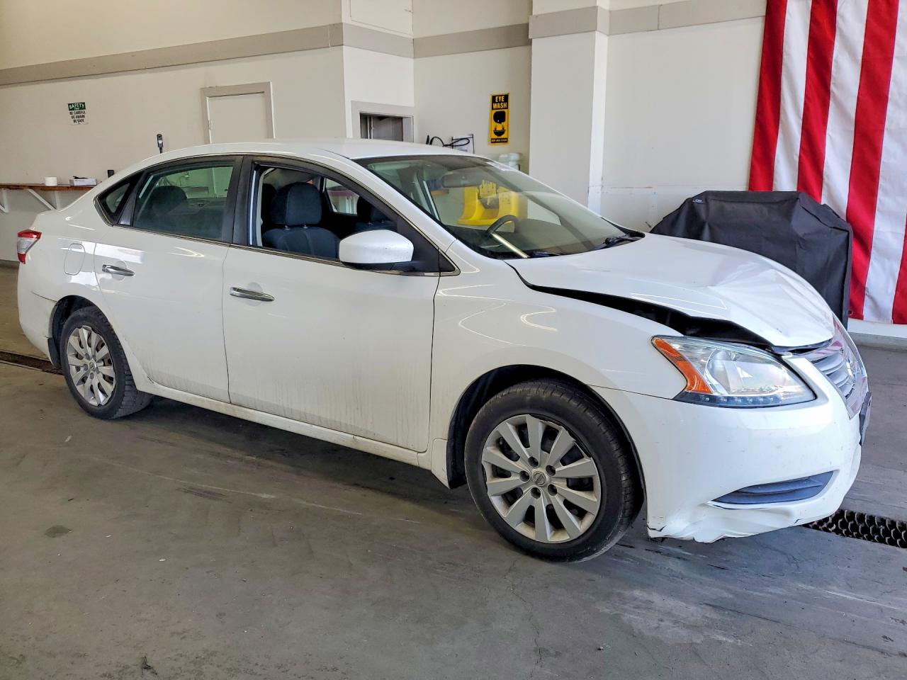 2015 Nissan Sentra S Белый vin: 3N1AB7AP8FY279914