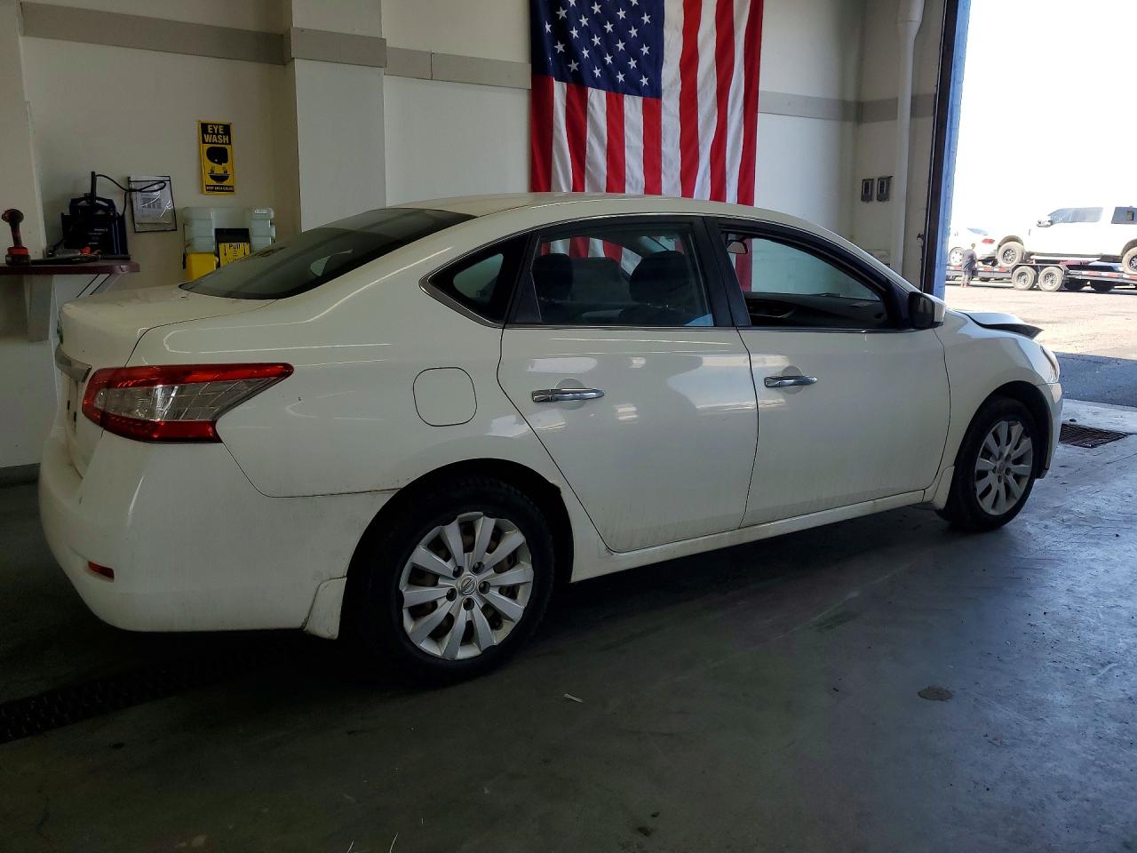 2015 Nissan Sentra S Белый vin: 3N1AB7AP8FY279914