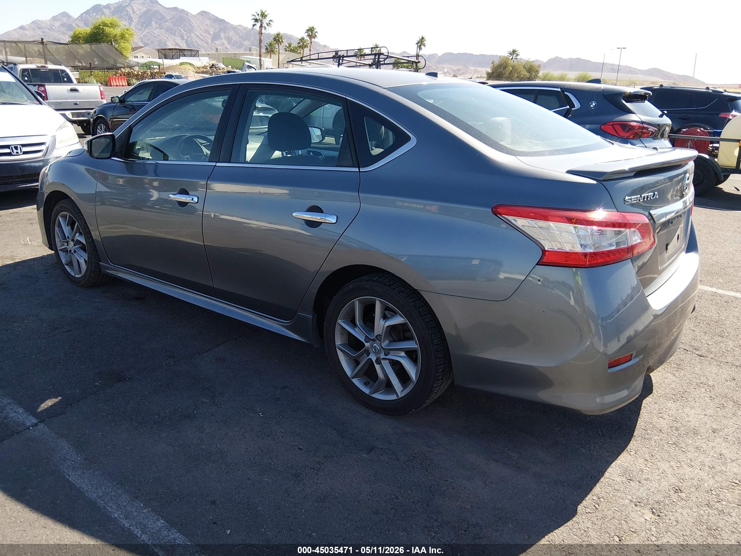 2015 Nissan Sentra Sr Gray vin: 3N1AB7AP8FY280254