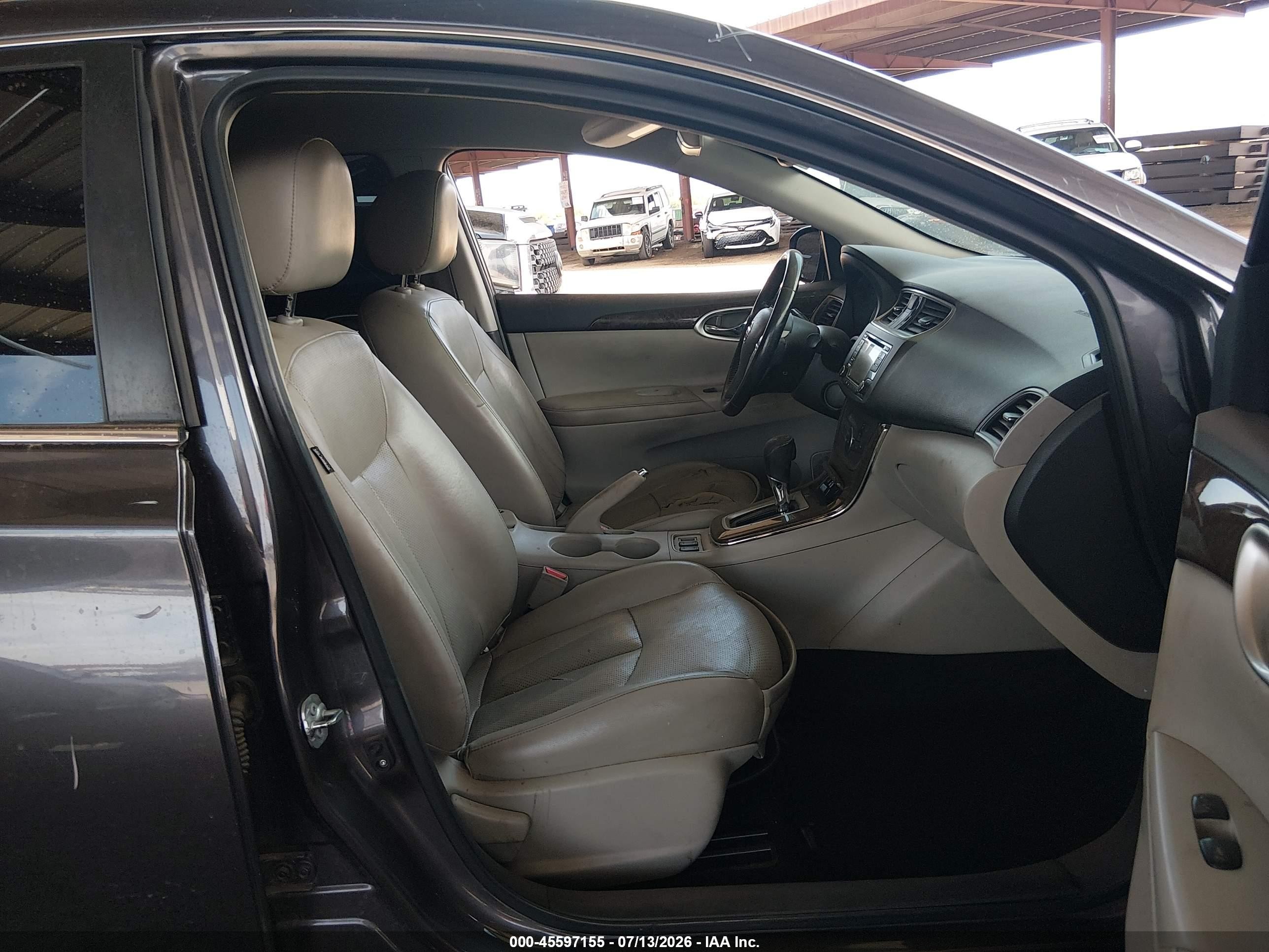 2015 Nissan Sentra Sl Gray vin: 3N1AB7AP8FY290055