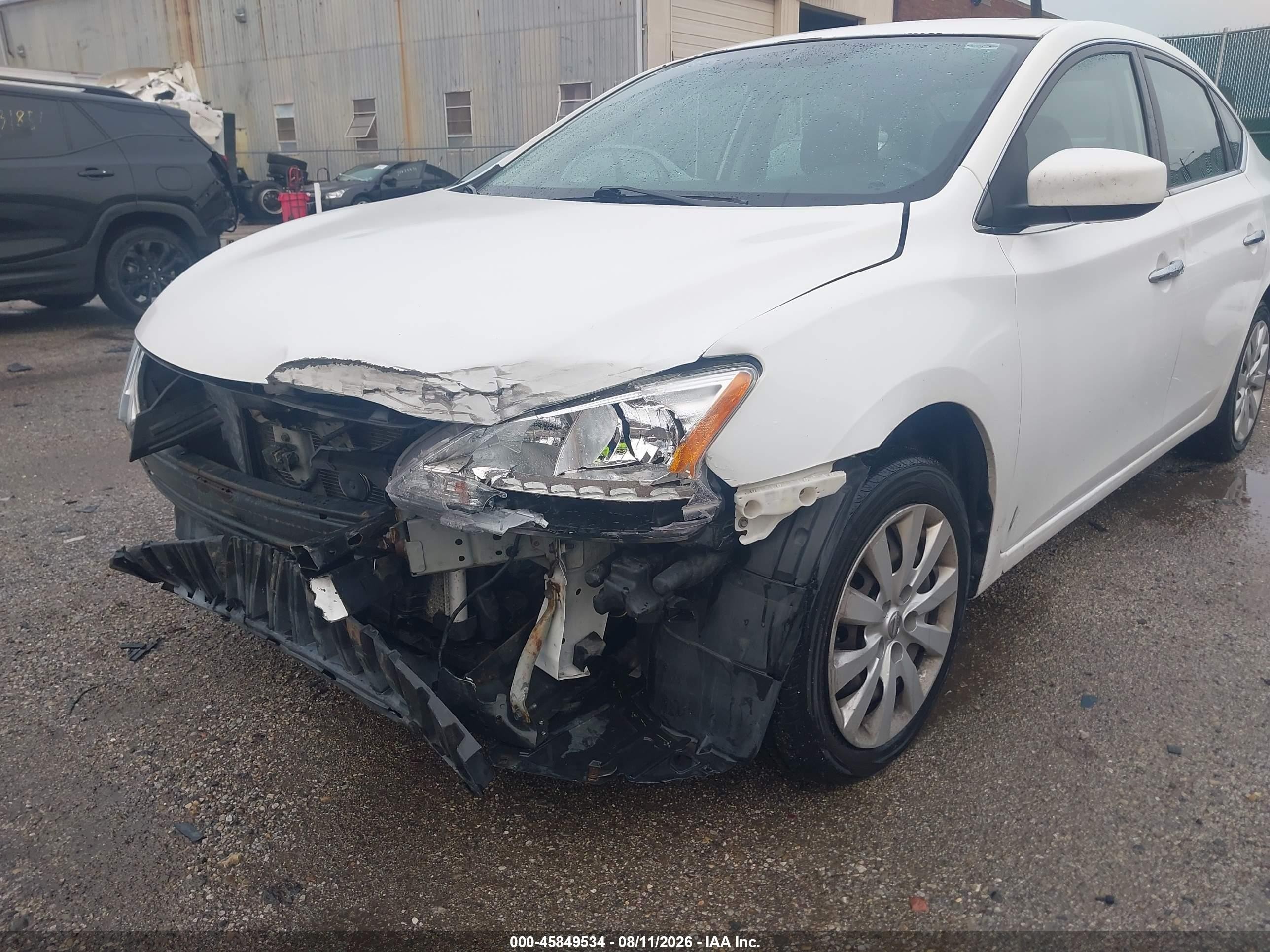 2015 Nissan Sentra Fe+ S/s/sl/sr/sv White vin: 3N1AB7AP8FY290508