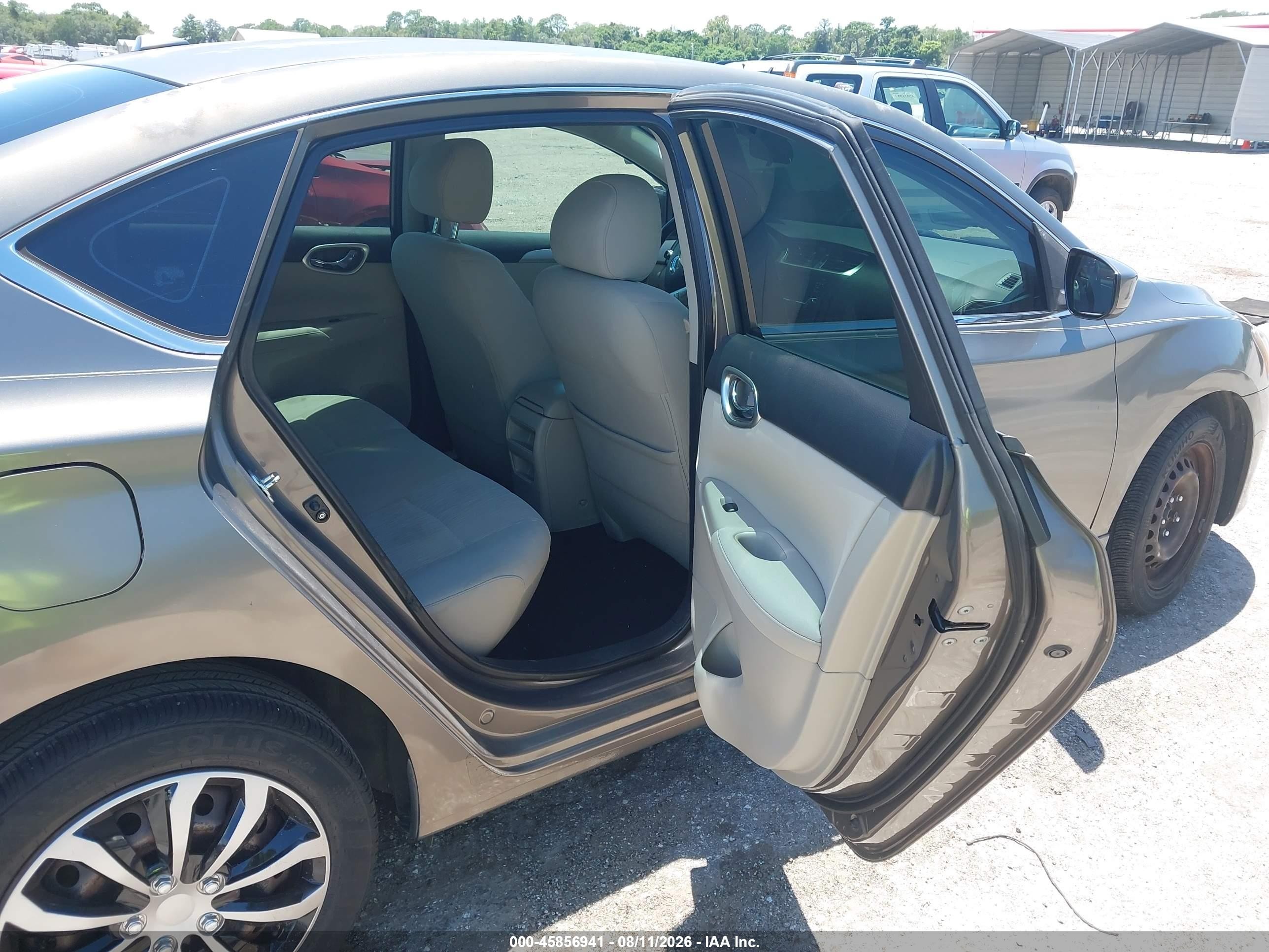 2015 Nissan Sentra Sv Серый vin: 3N1AB7AP8FY291478