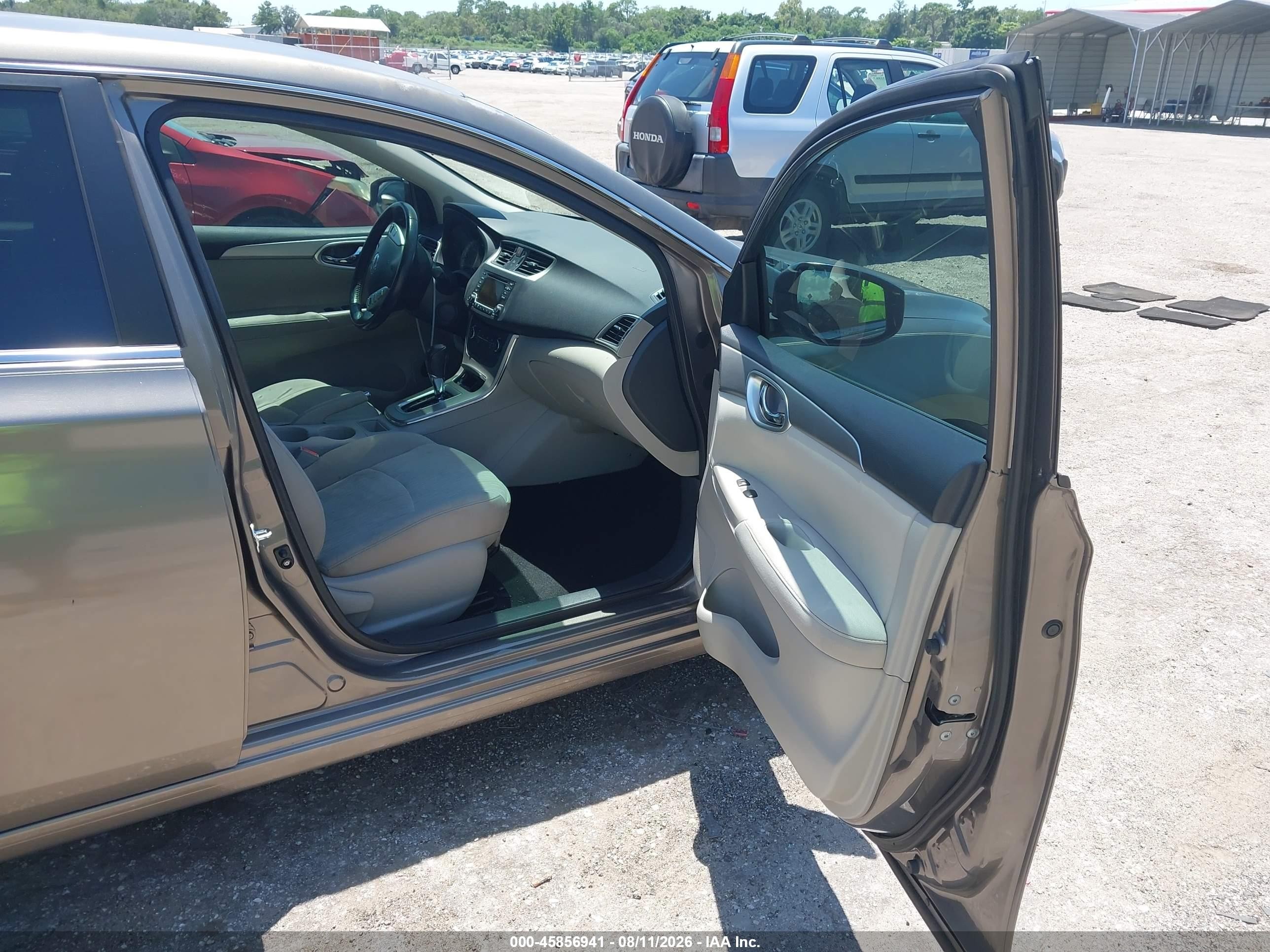 2015 Nissan Sentra Sv Серый vin: 3N1AB7AP8FY291478