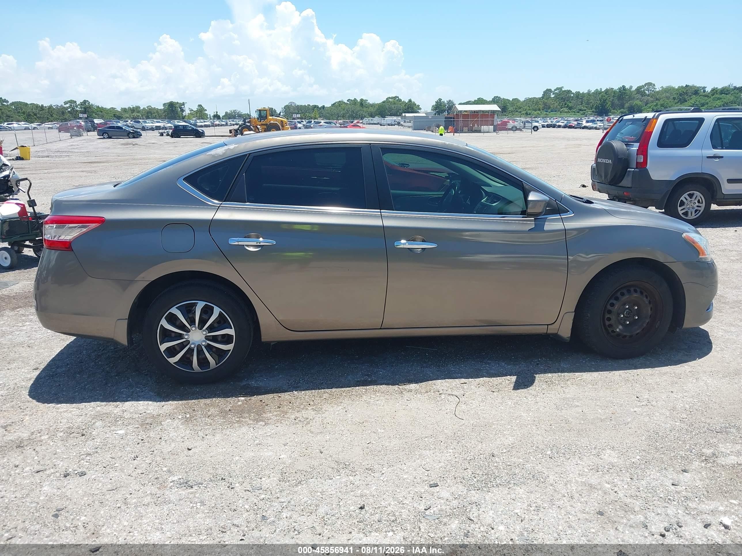 2015 Nissan Sentra Sv Серый vin: 3N1AB7AP8FY291478