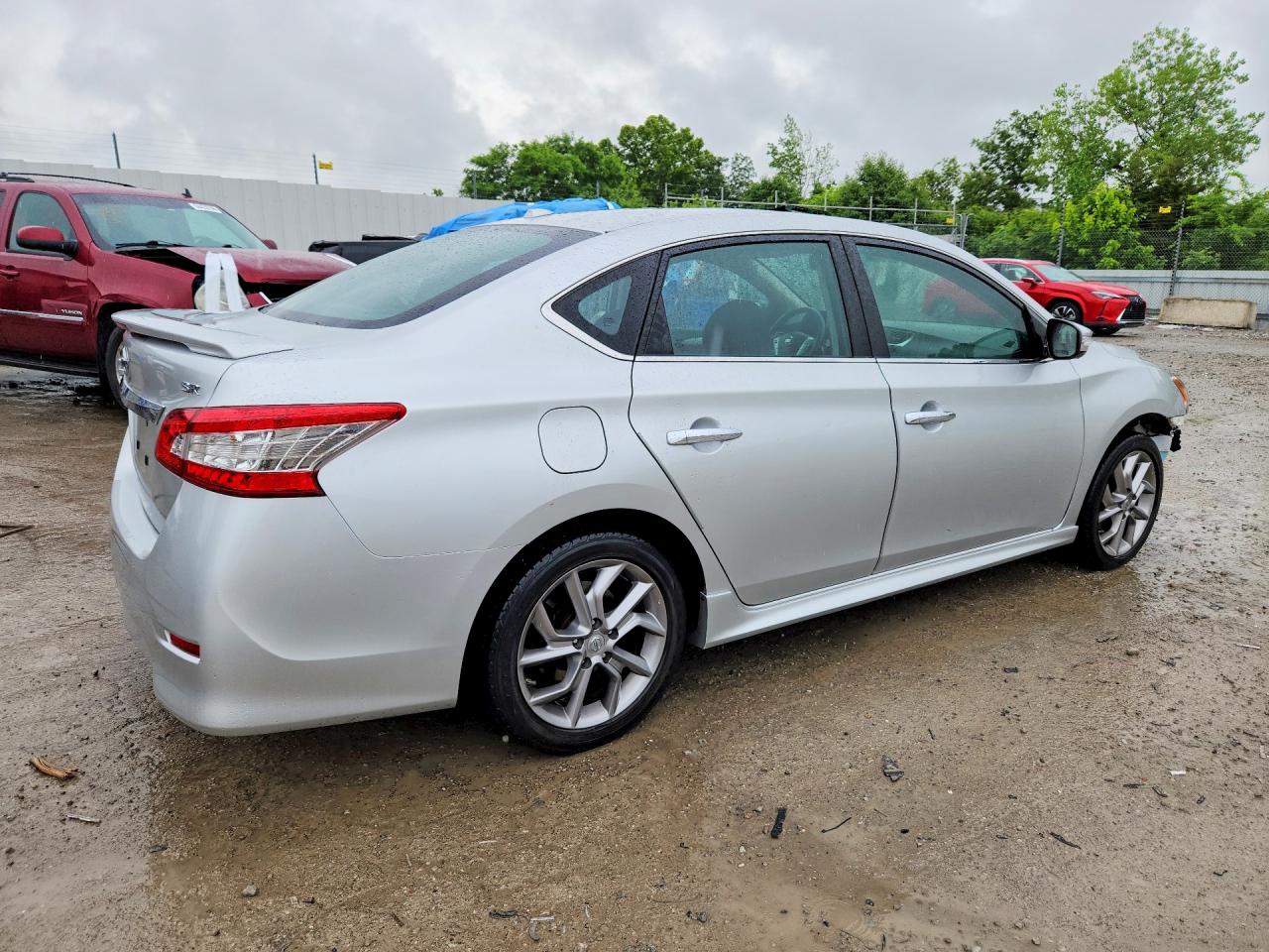 2015 Nissan Sentra Sr Silver vin: 3N1AB7AP8FY291903