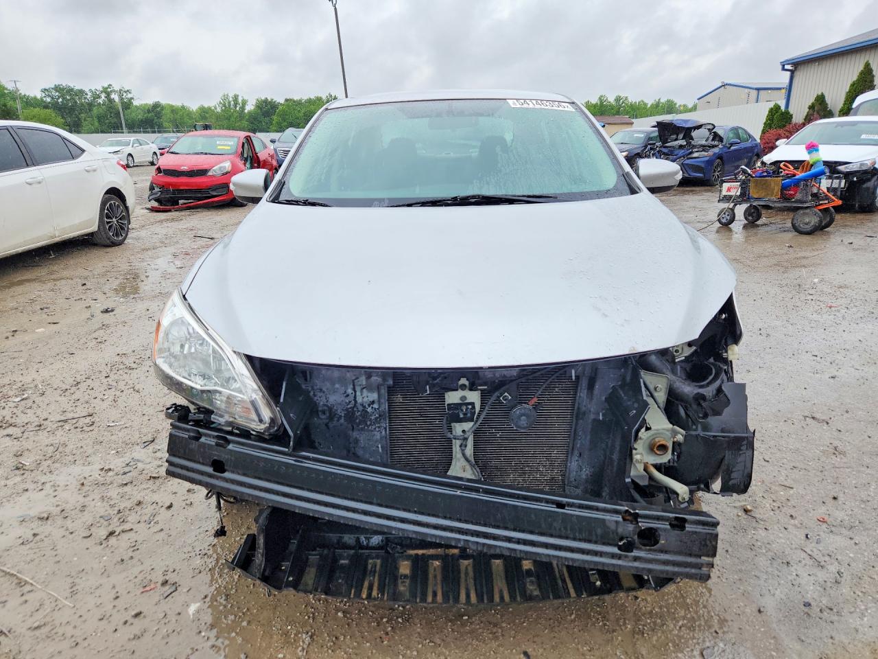 2015 Nissan Sentra Sr Silver vin: 3N1AB7AP8FY291903