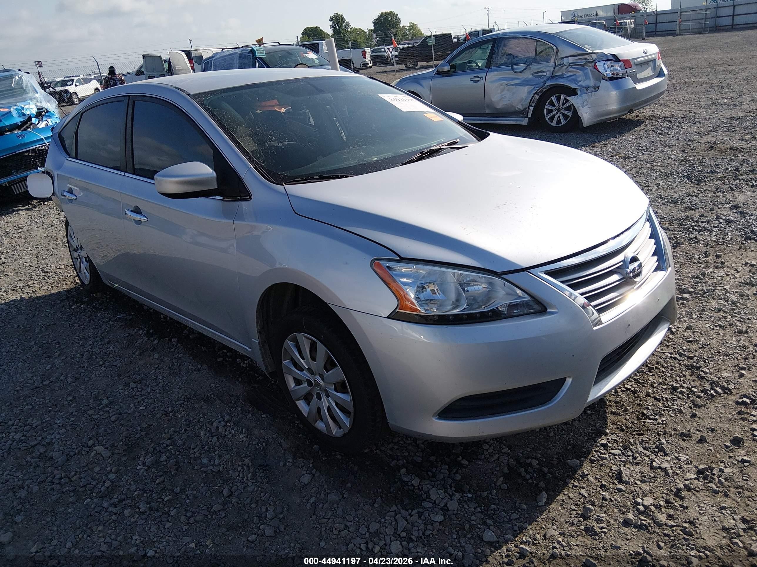 2015 Nissan Sentra Sv Silver vin: 3N1AB7AP8FY292016