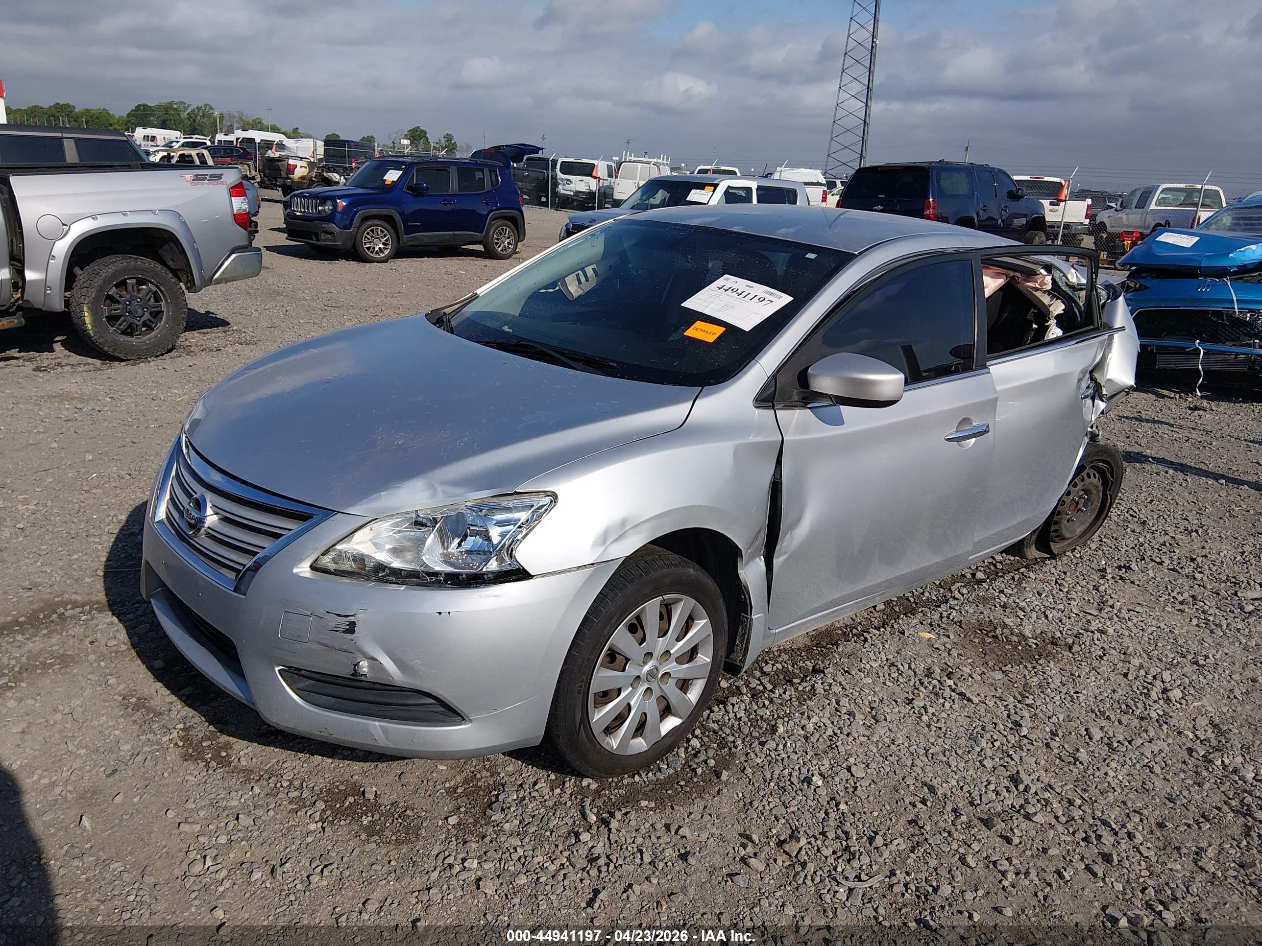 2015 Nissan Sentra Sv Silver vin: 3N1AB7AP8FY292016