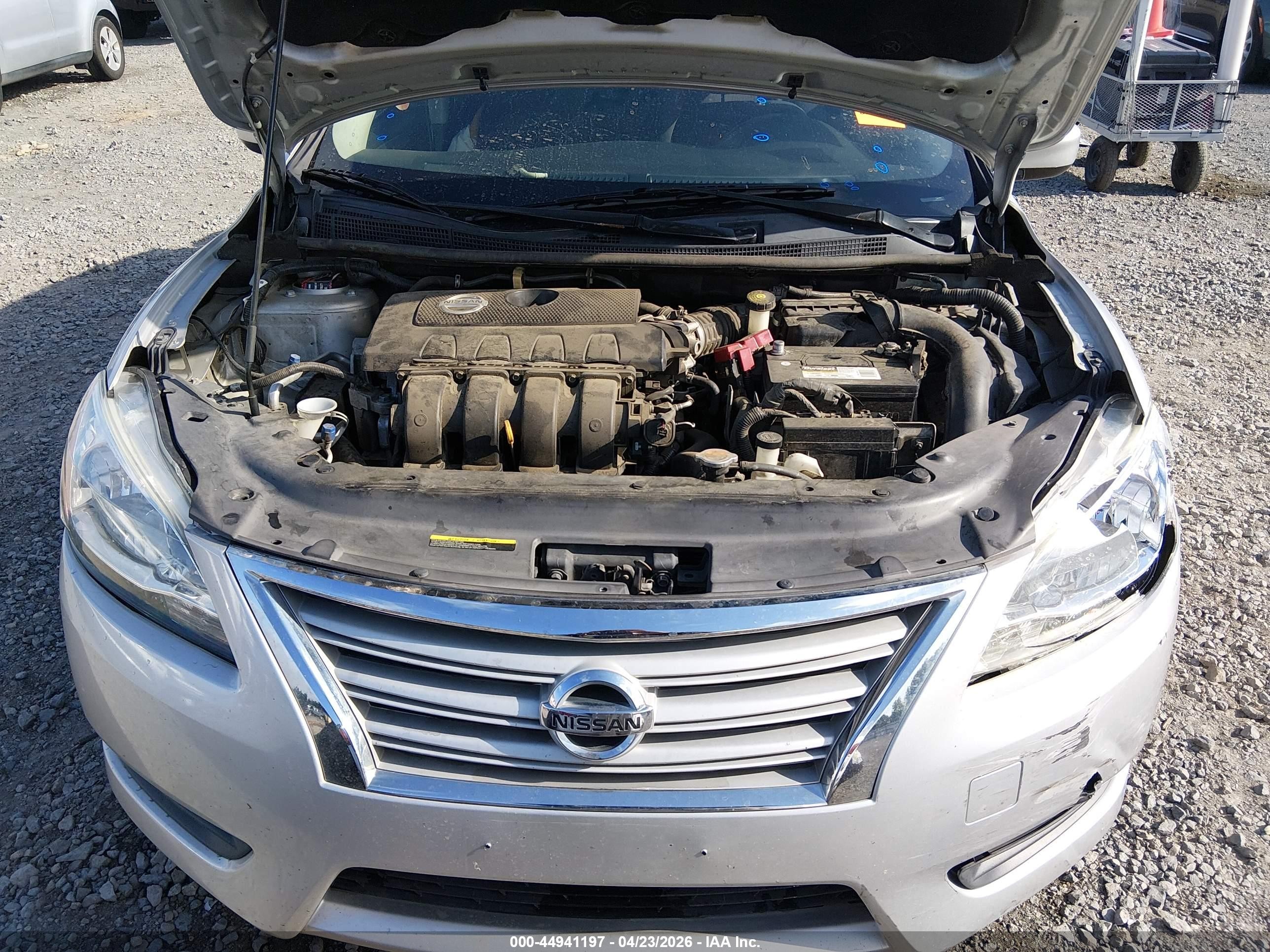 2015 Nissan Sentra Sv Silver vin: 3N1AB7AP8FY292016